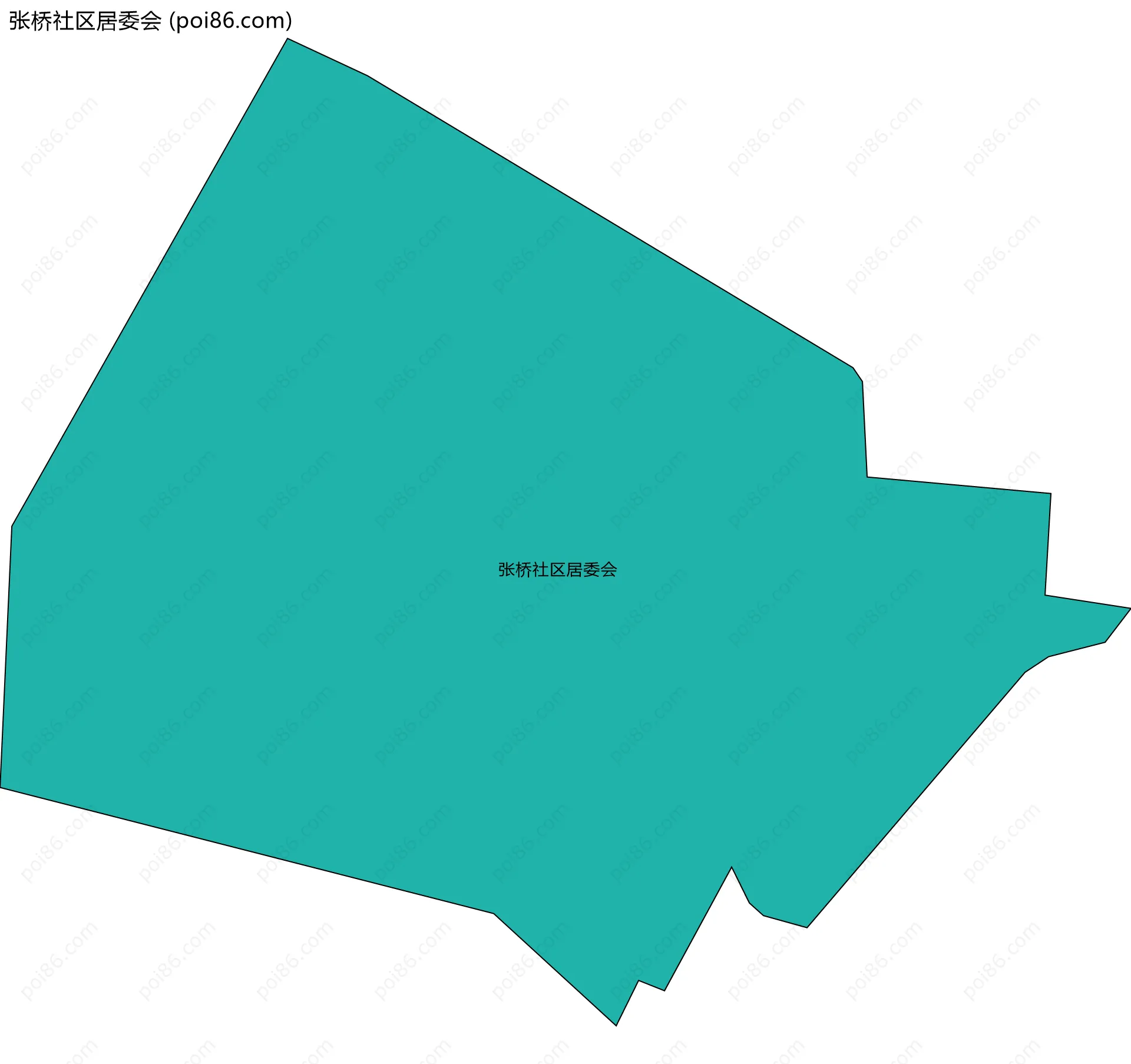 张桥社区居委会边界地图