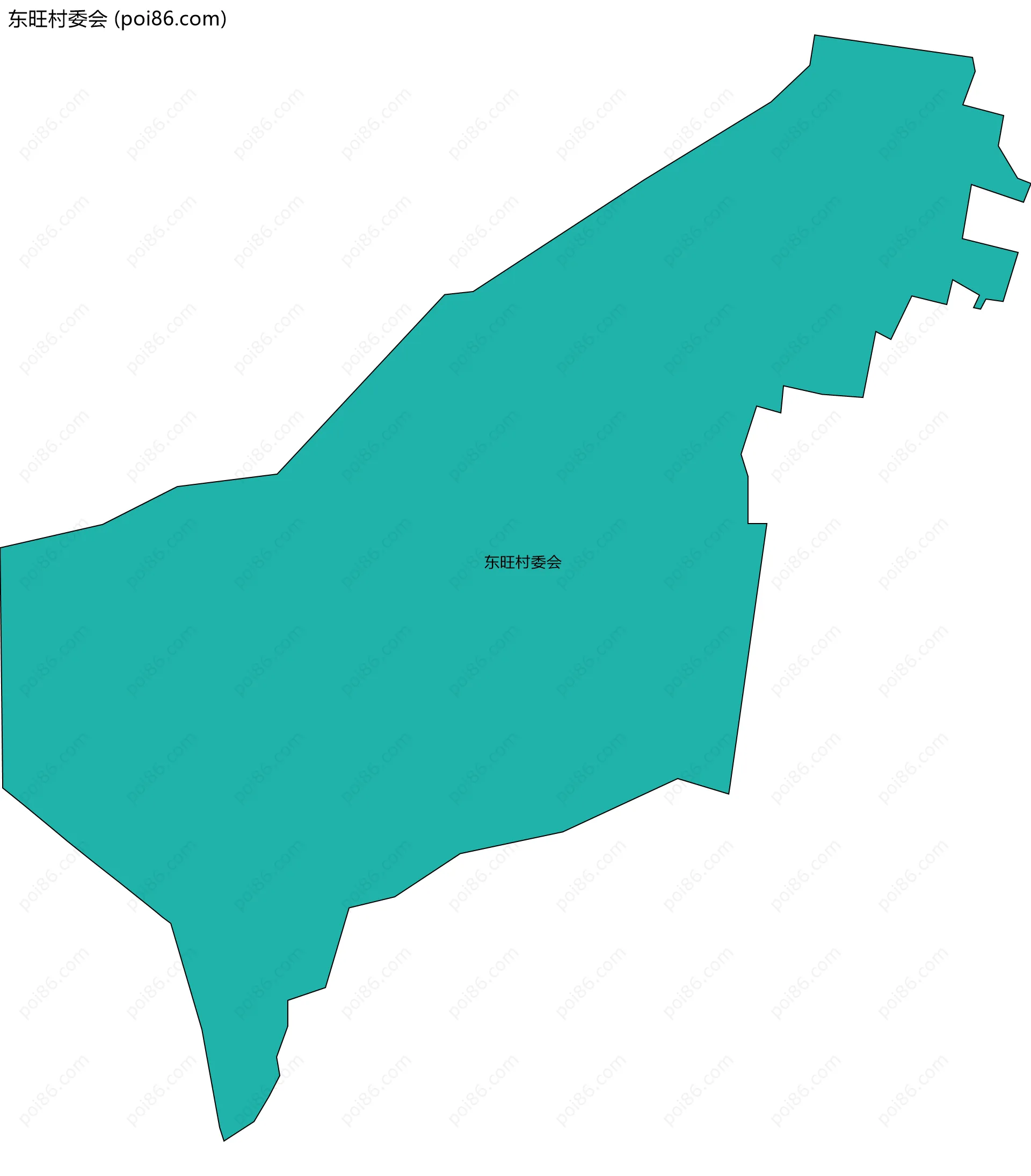 东旺村委会边界地图