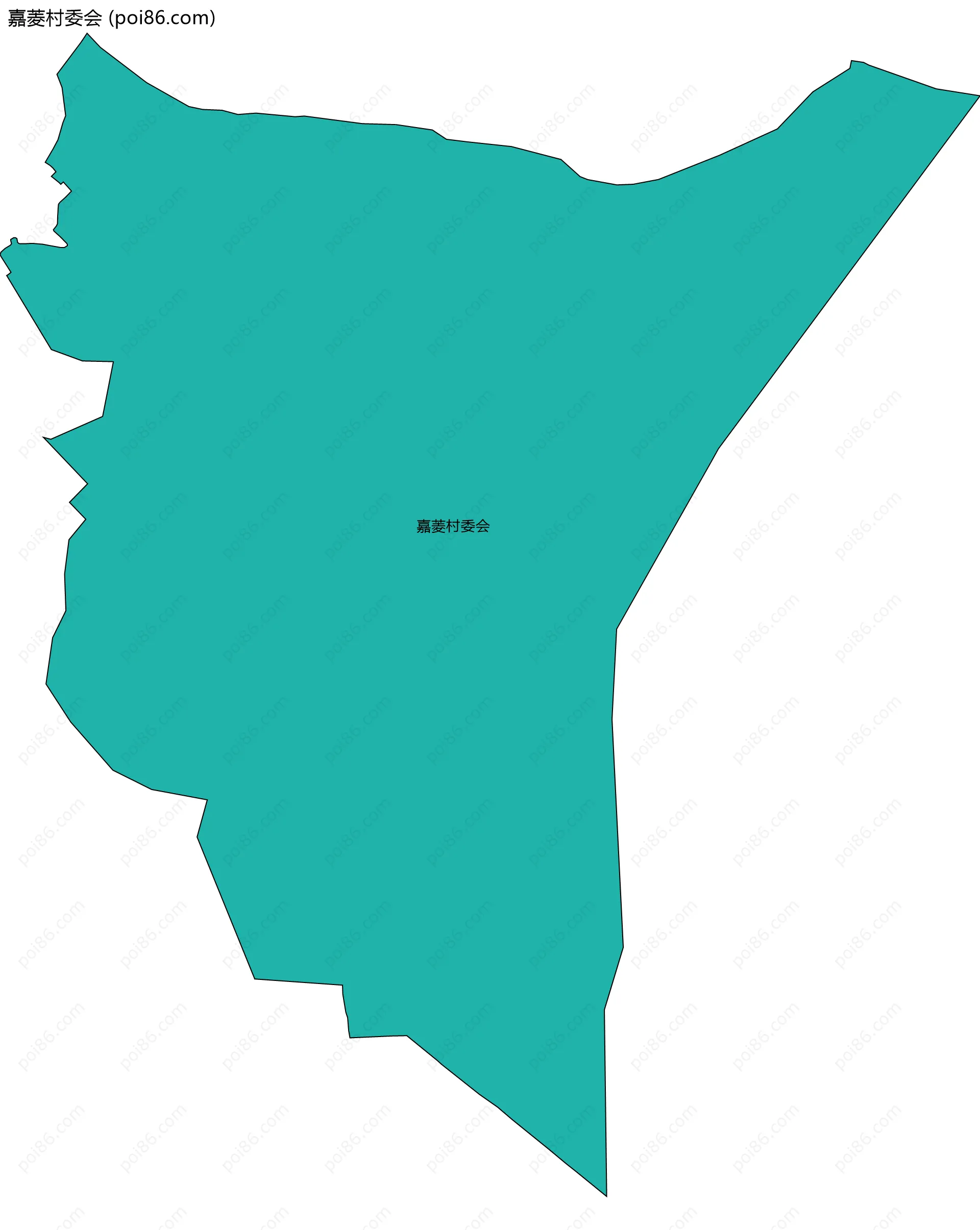 嘉菱村委会边界地图