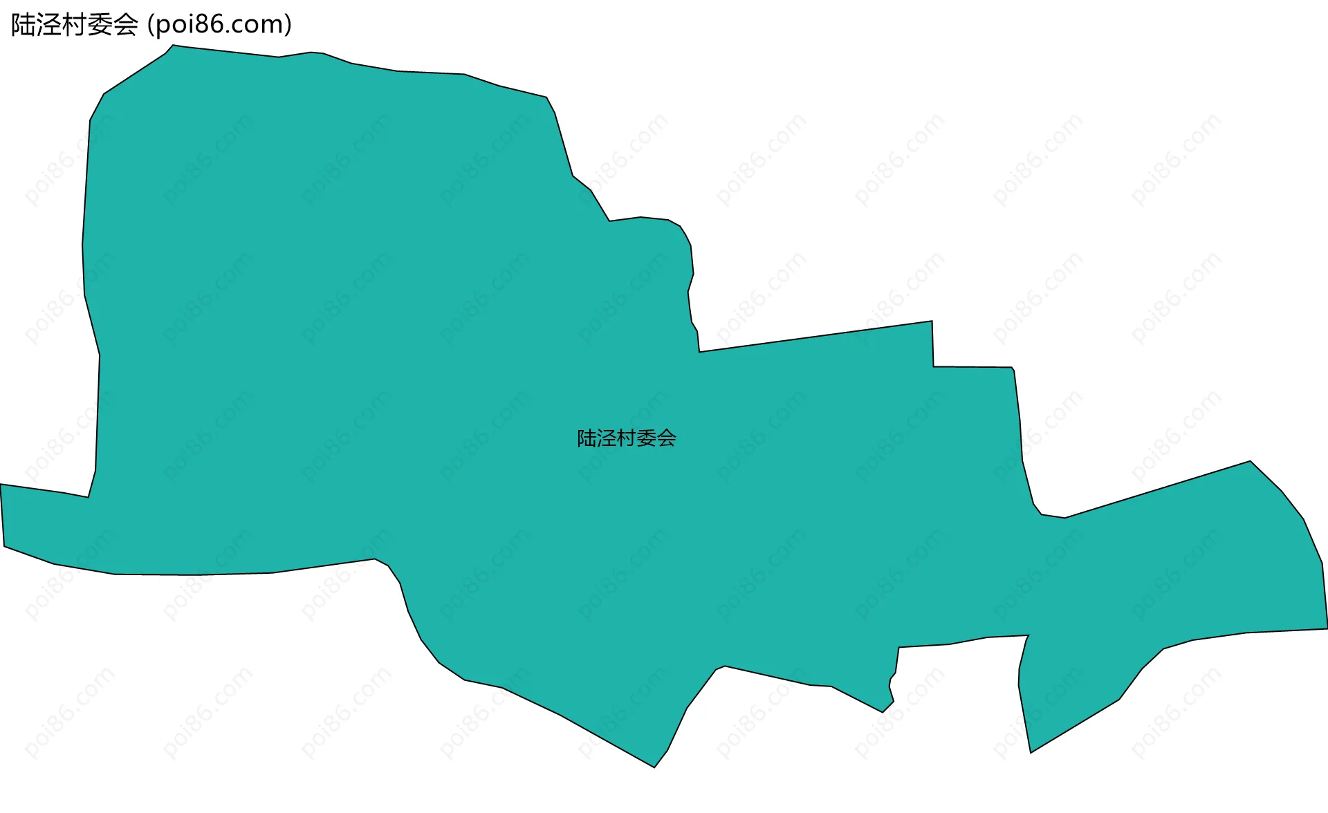 陆泾村委会边界地图