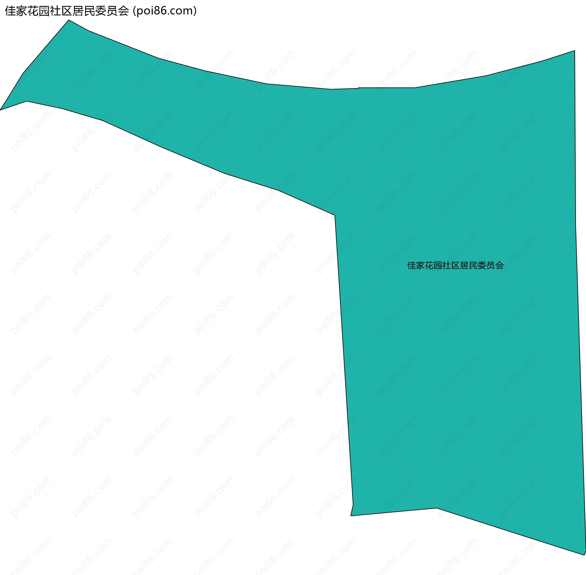佳家花园社区居民委员会边界地图