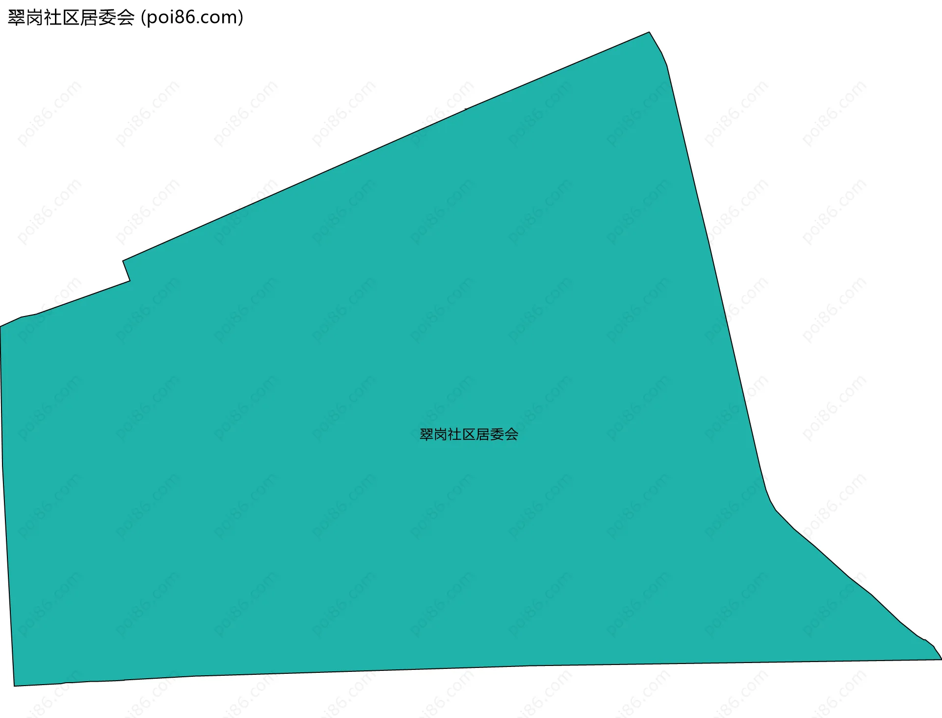 翠岗社区居委会边界地图