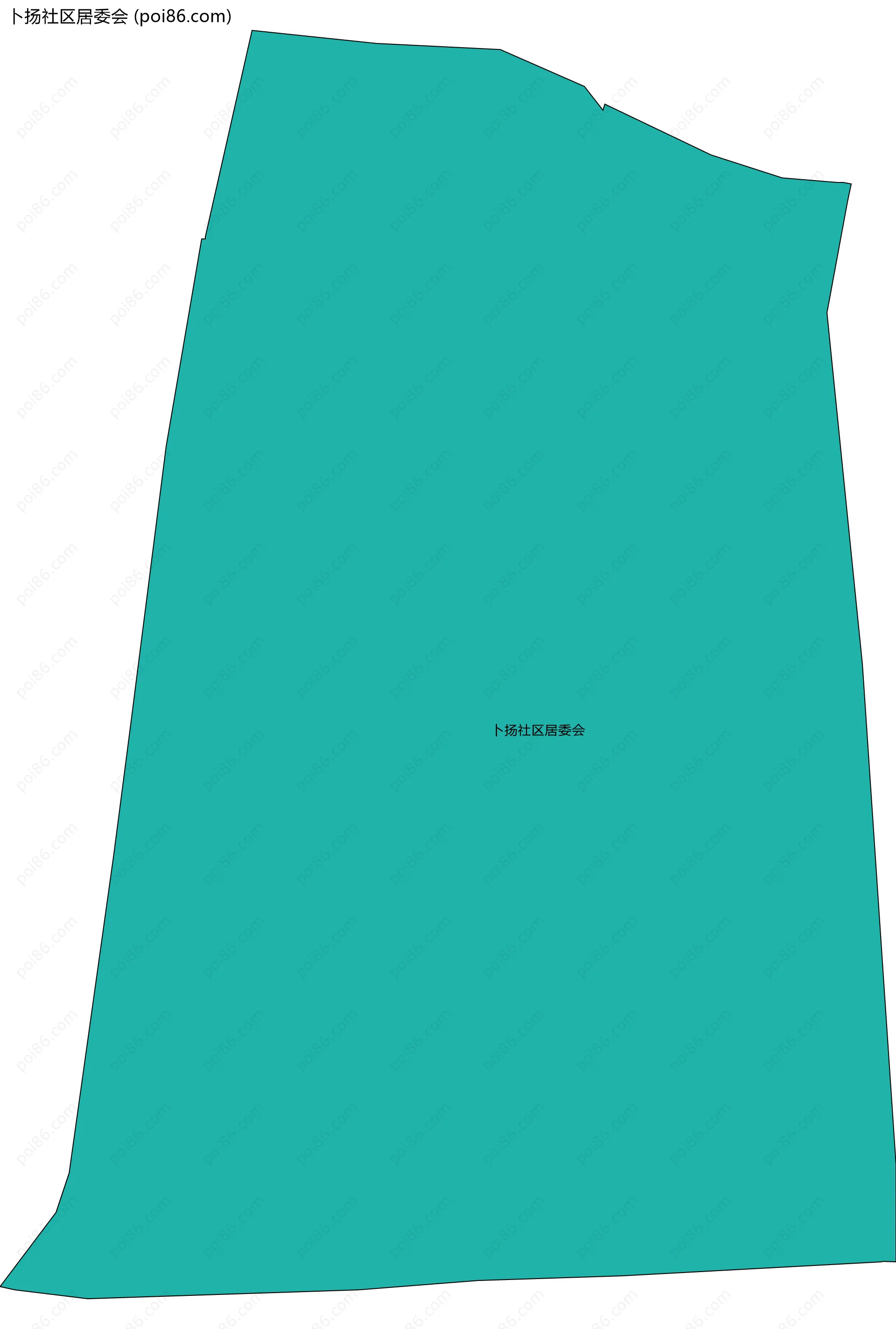 卜扬社区居委会边界地图