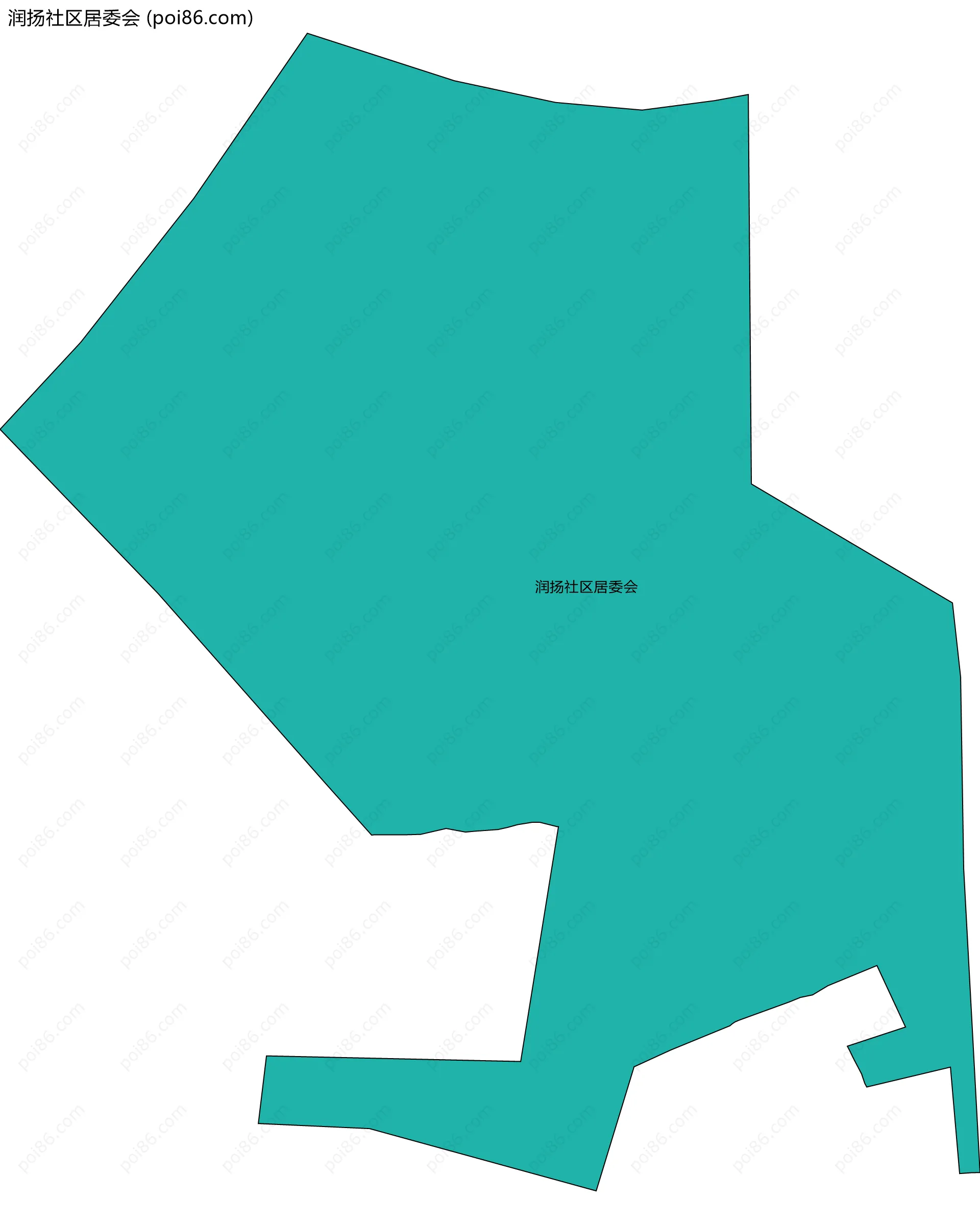 润扬社区居委会边界地图
