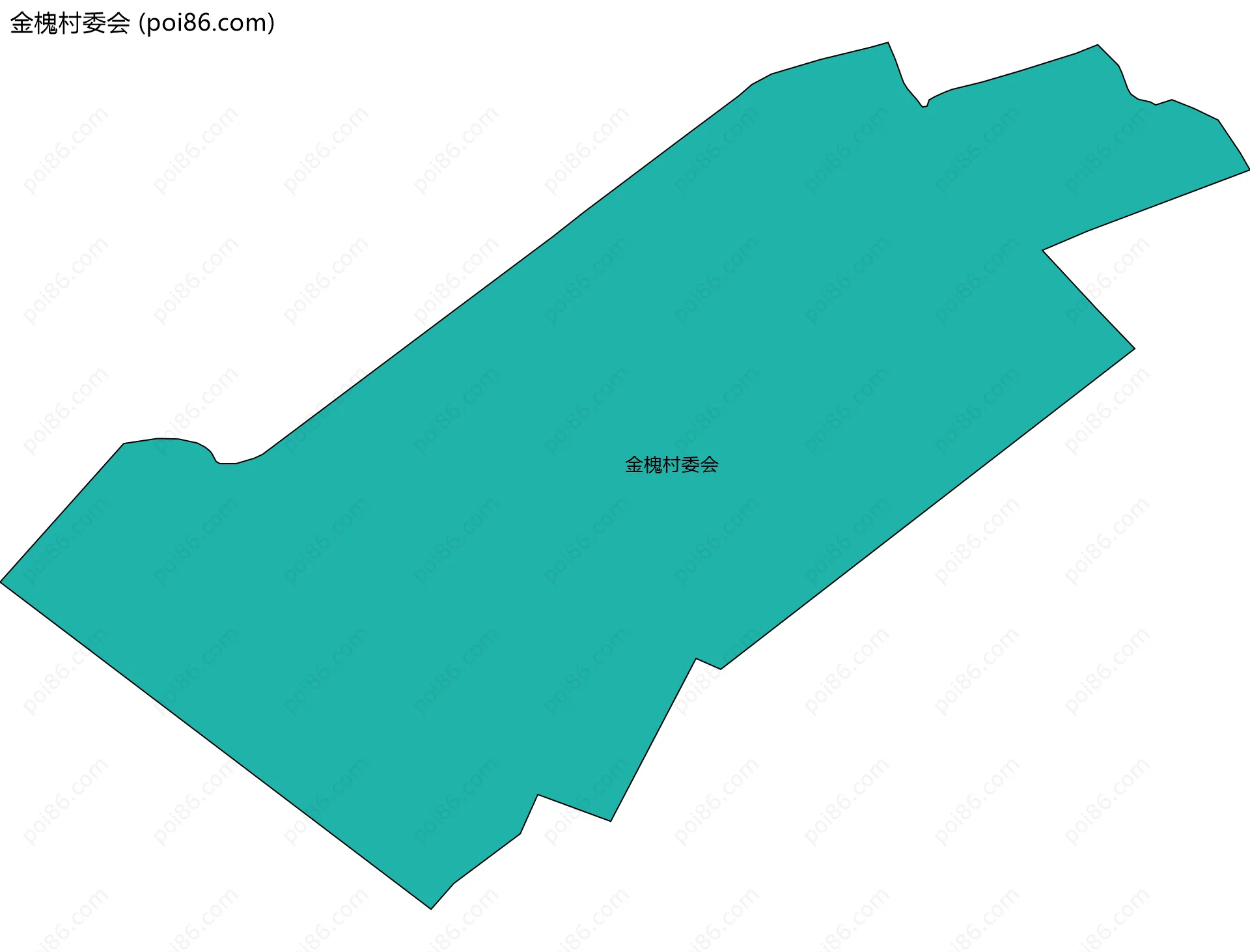 金槐村委会边界地图
