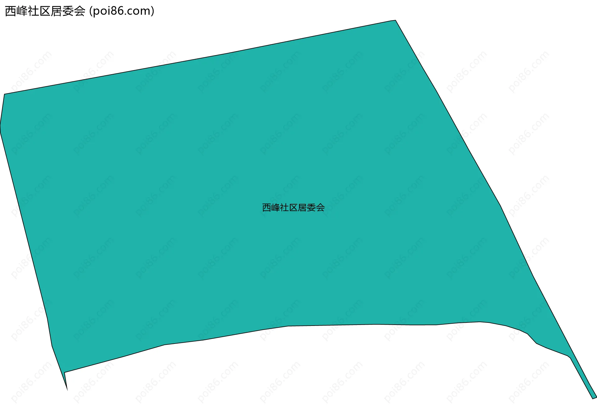 西峰社区居委会边界地图