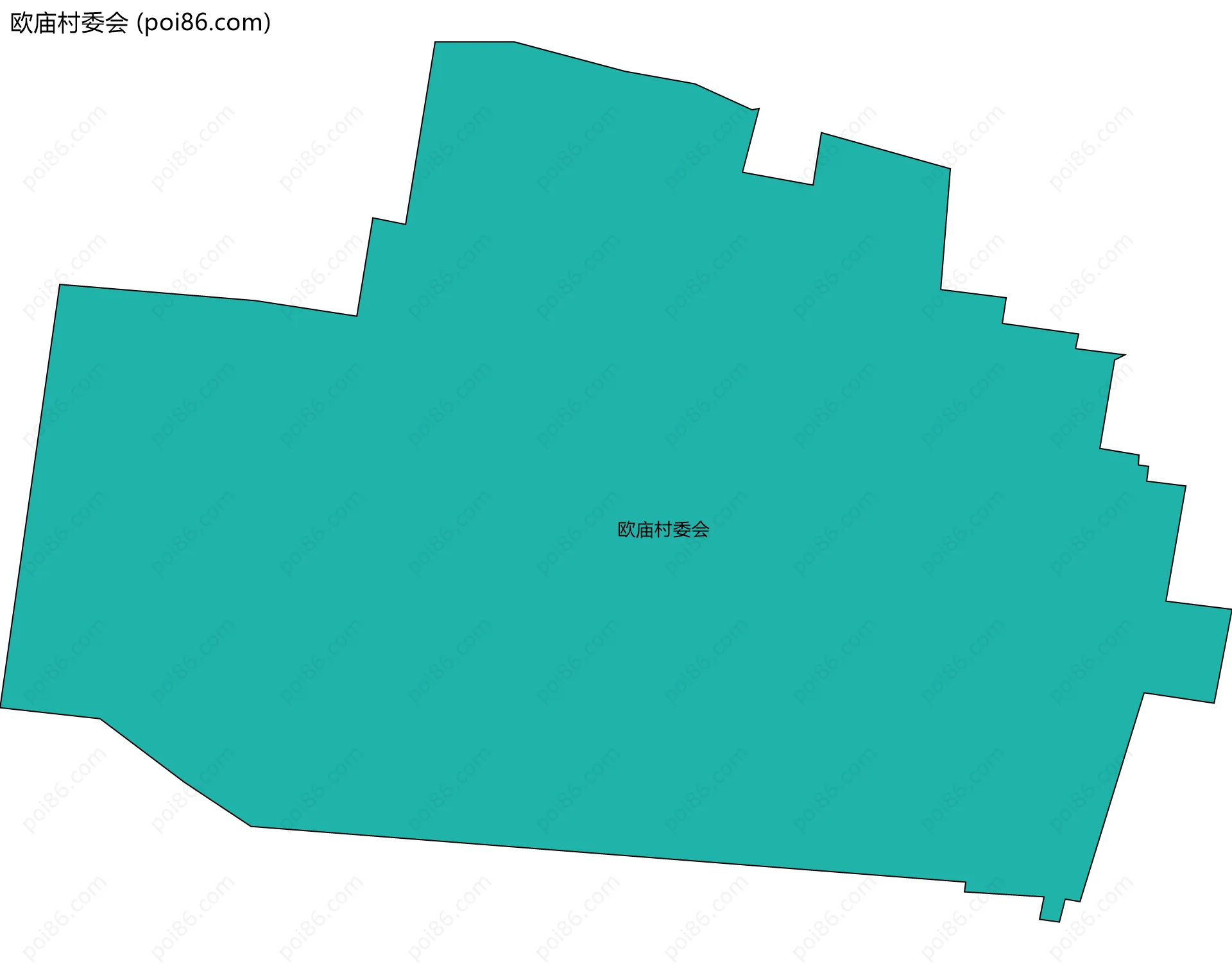 欧庙村委会边界地图