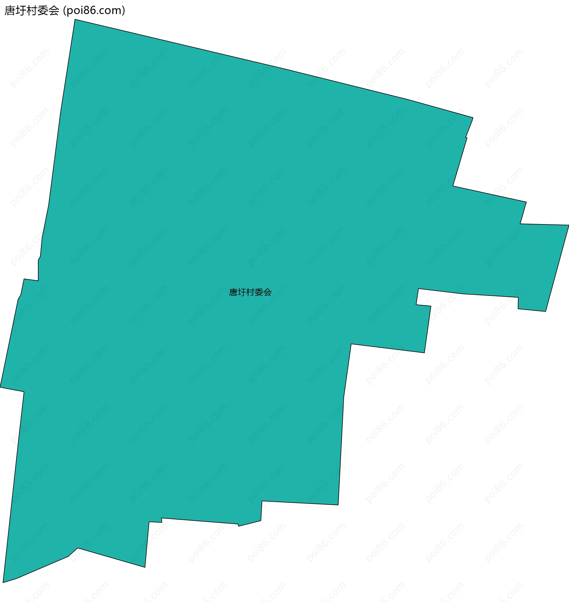 唐圩村委会边界地图