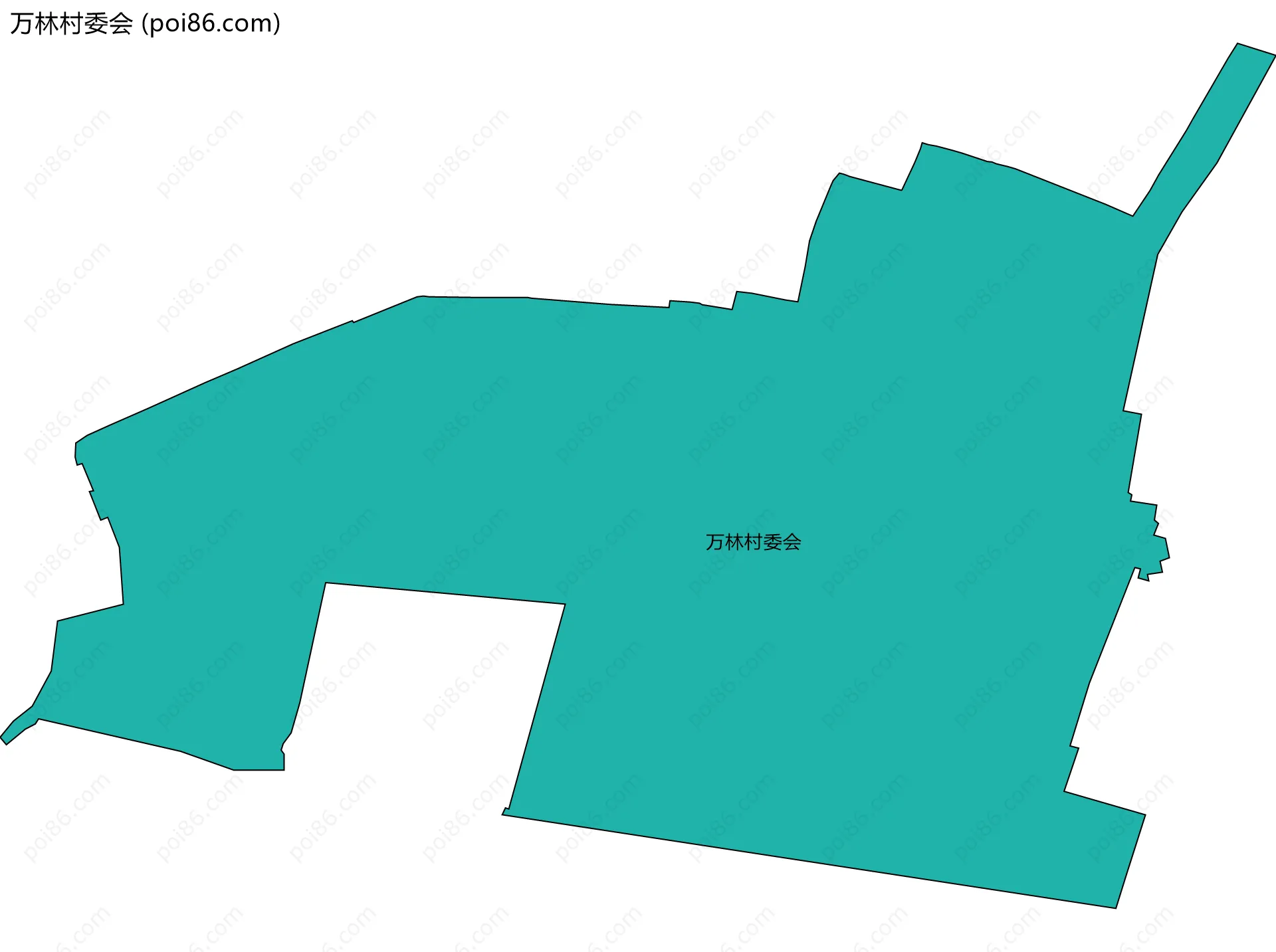 万林村委会边界地图
