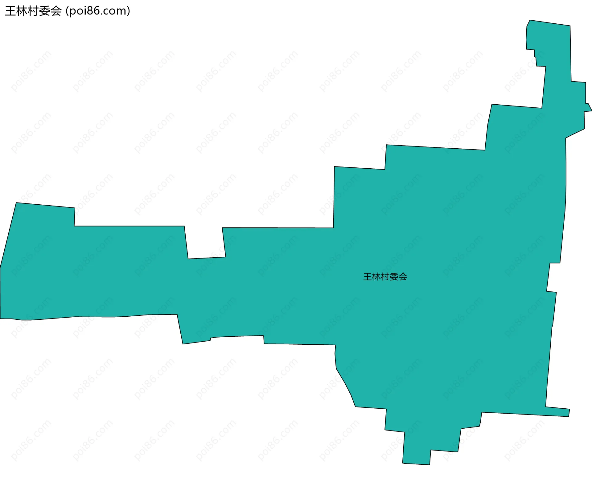 王林村委会边界地图