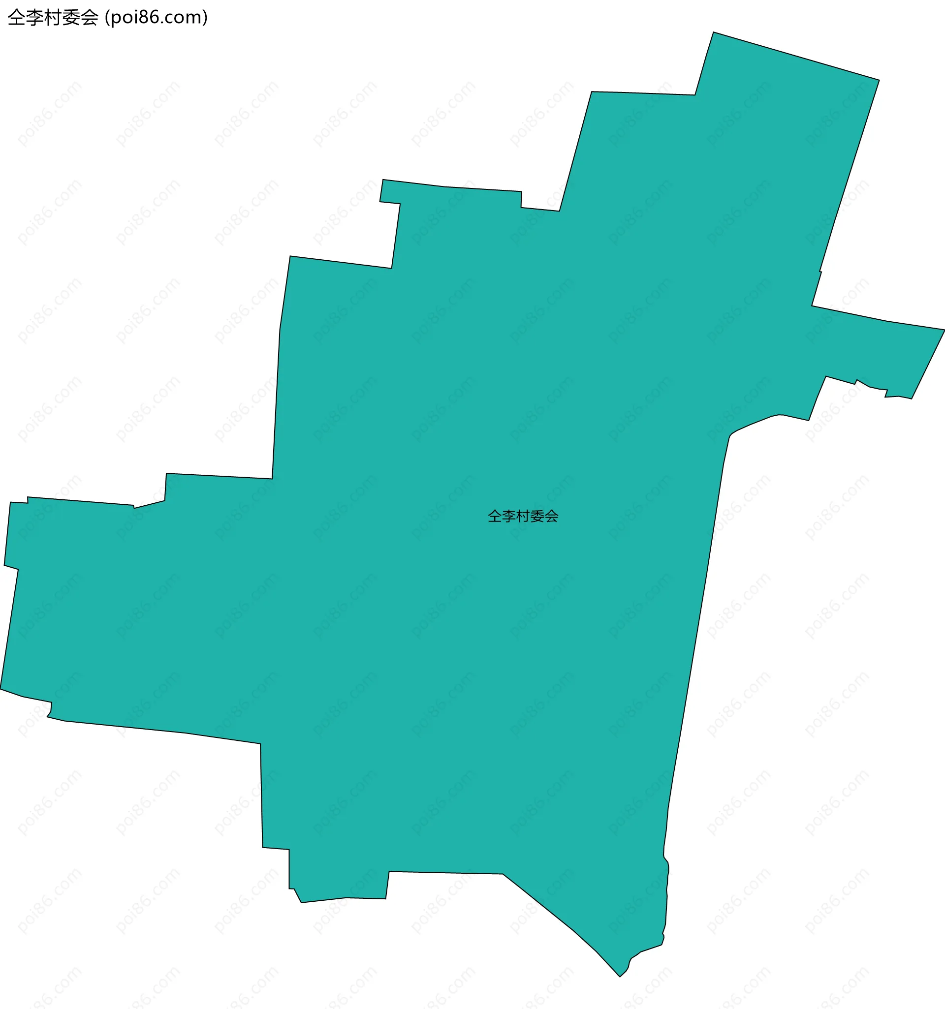 仝李村委会边界地图