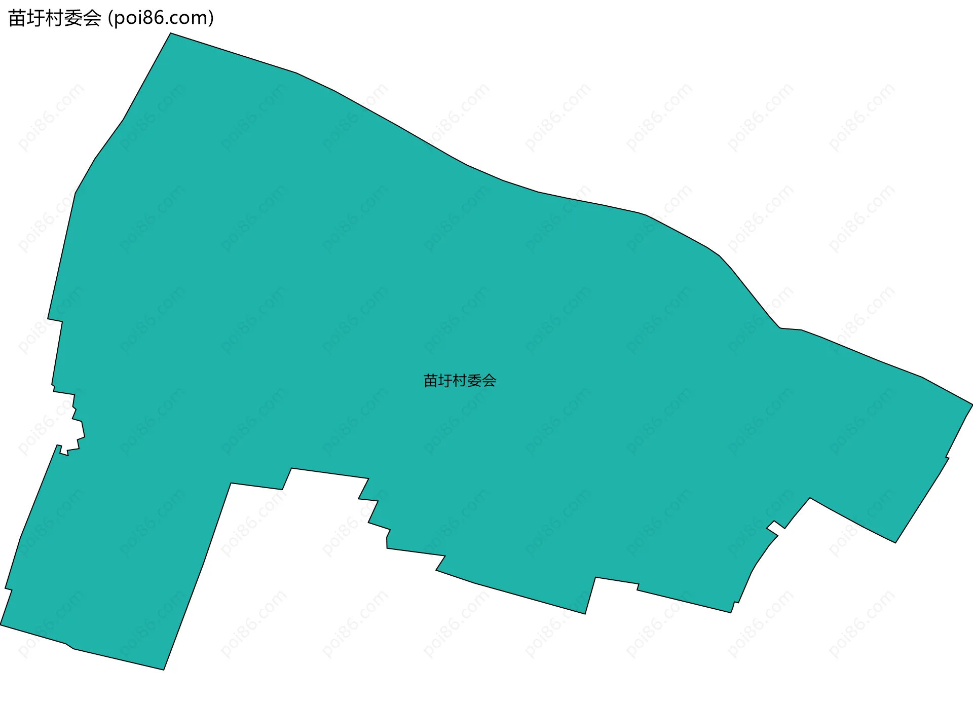 苗圩村委会边界地图