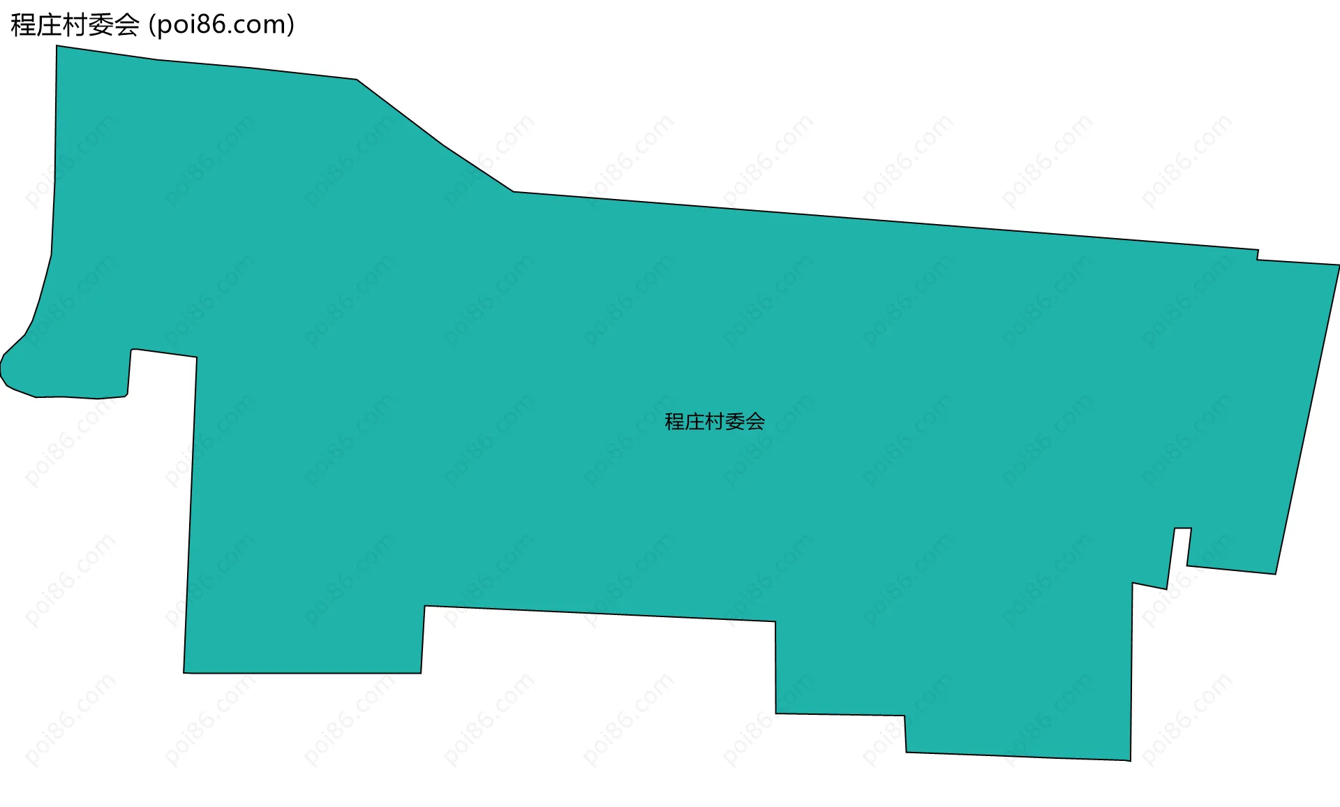 程庄村委会边界地图
