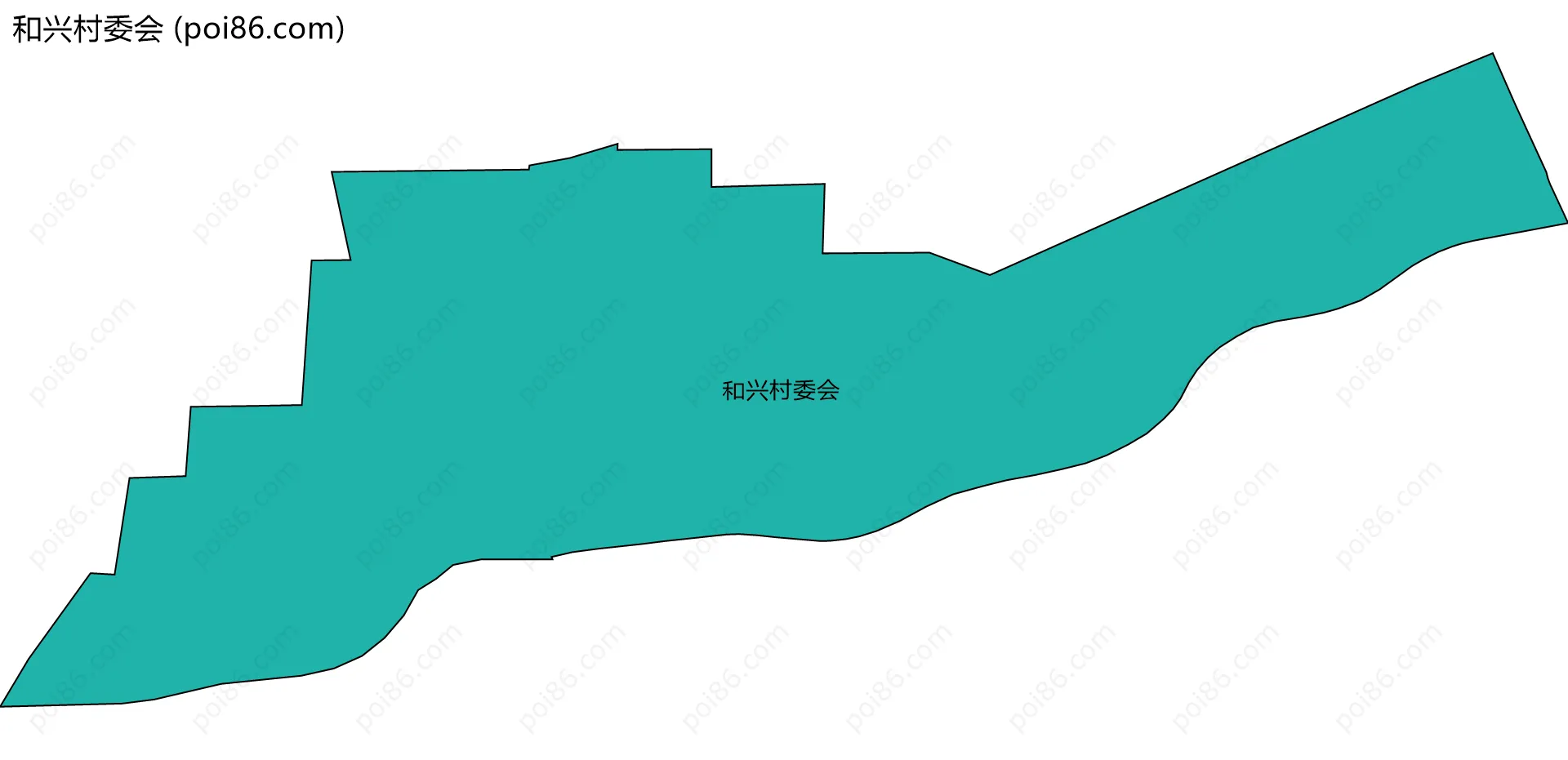 和兴村委会边界地图