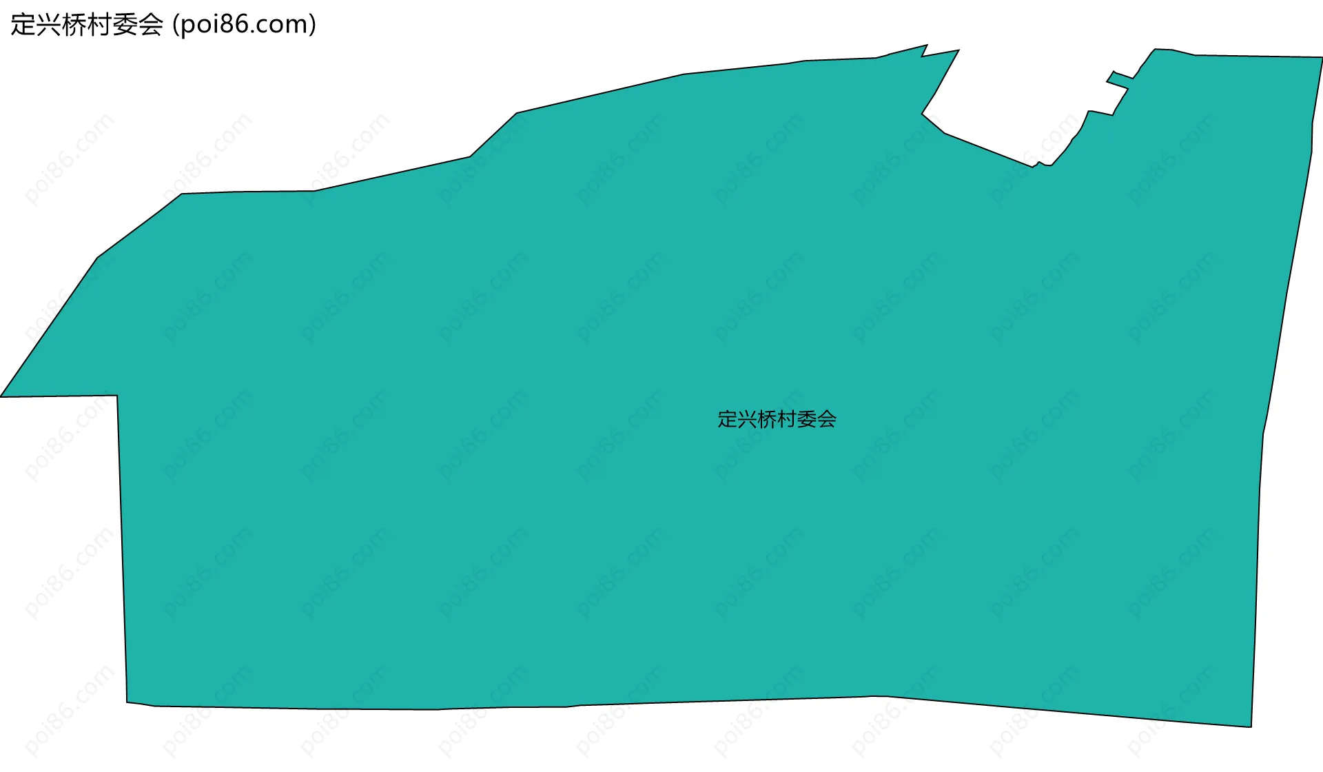 定兴桥村委会边界地图