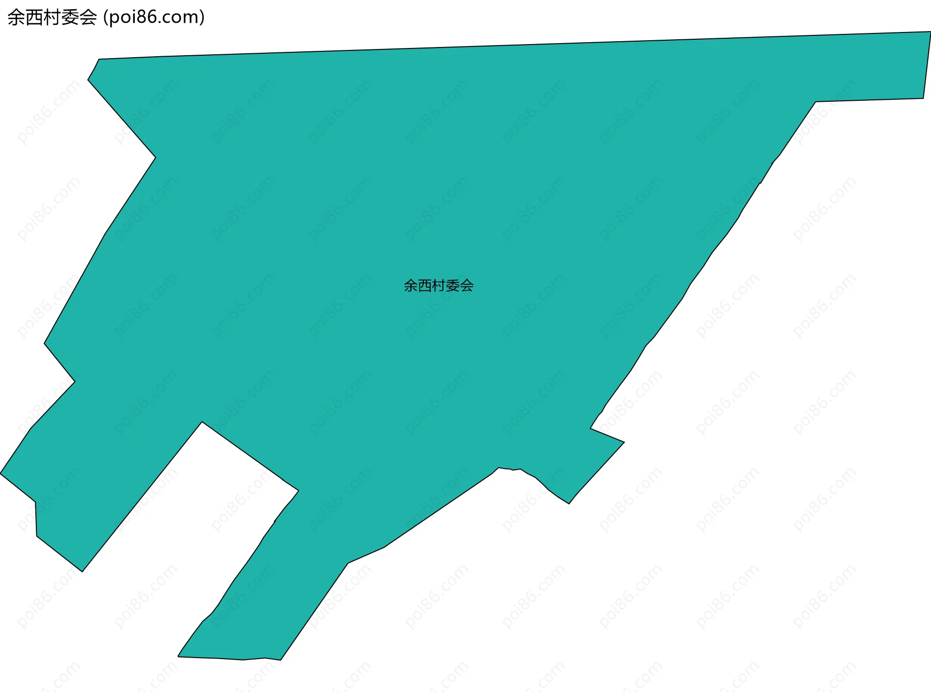 余西村委会边界地图
