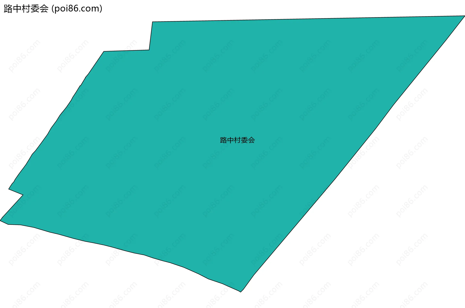 路中村委会边界地图