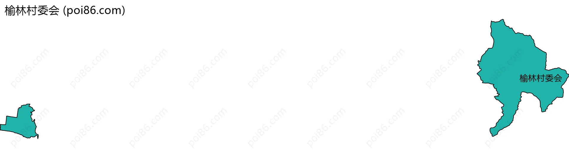 榆林村委会边界地图