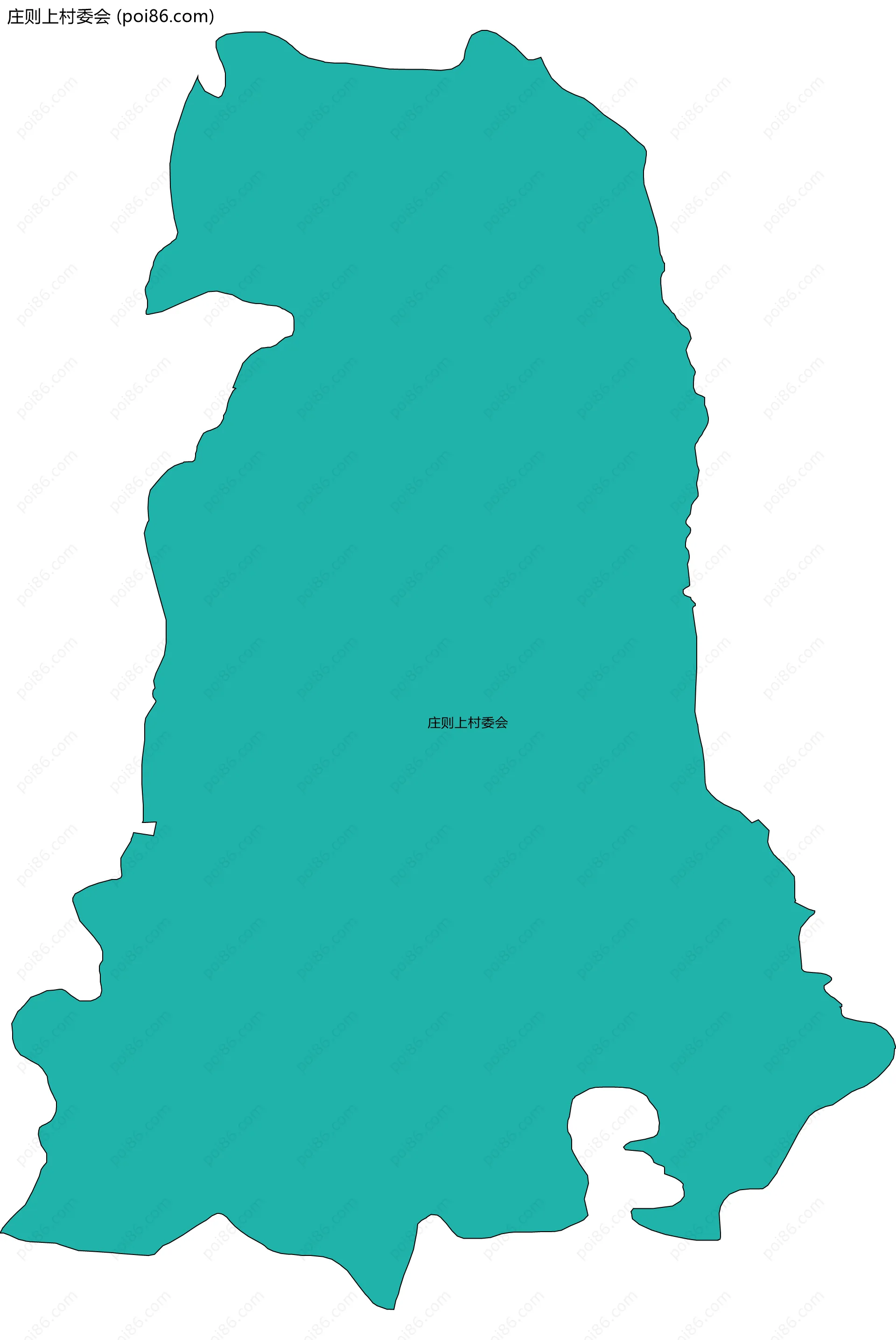 庄则上村委会边界地图