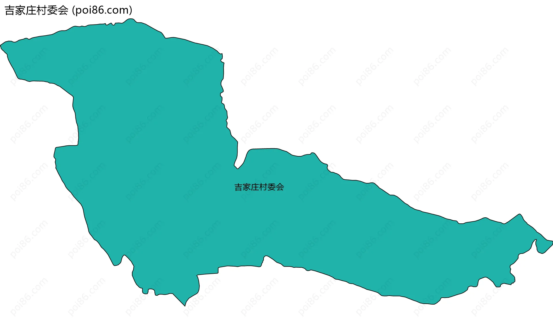 吉家庄村委会边界地图