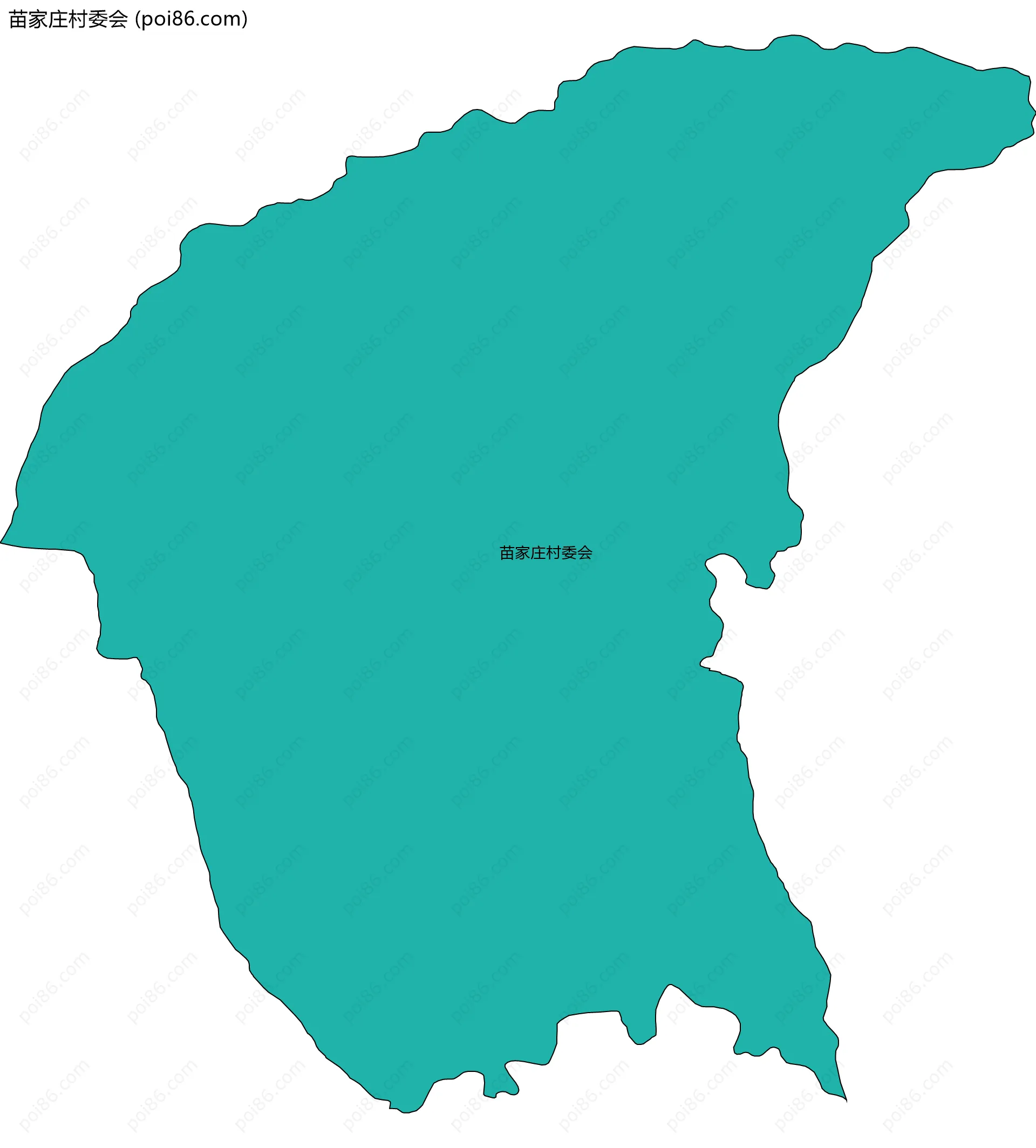 苗家庄村委会边界地图