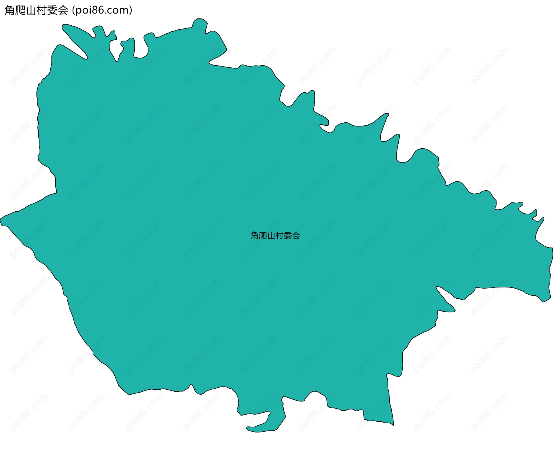 角爬山村委会边界地图