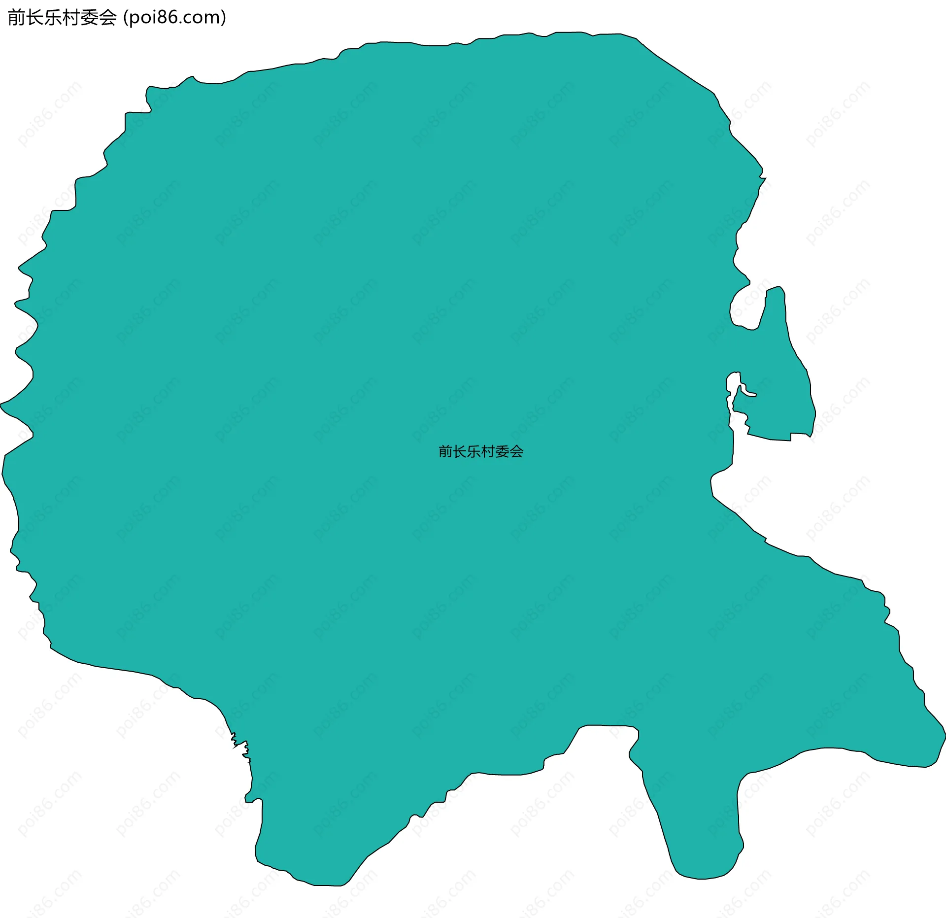 前长乐村委会边界地图