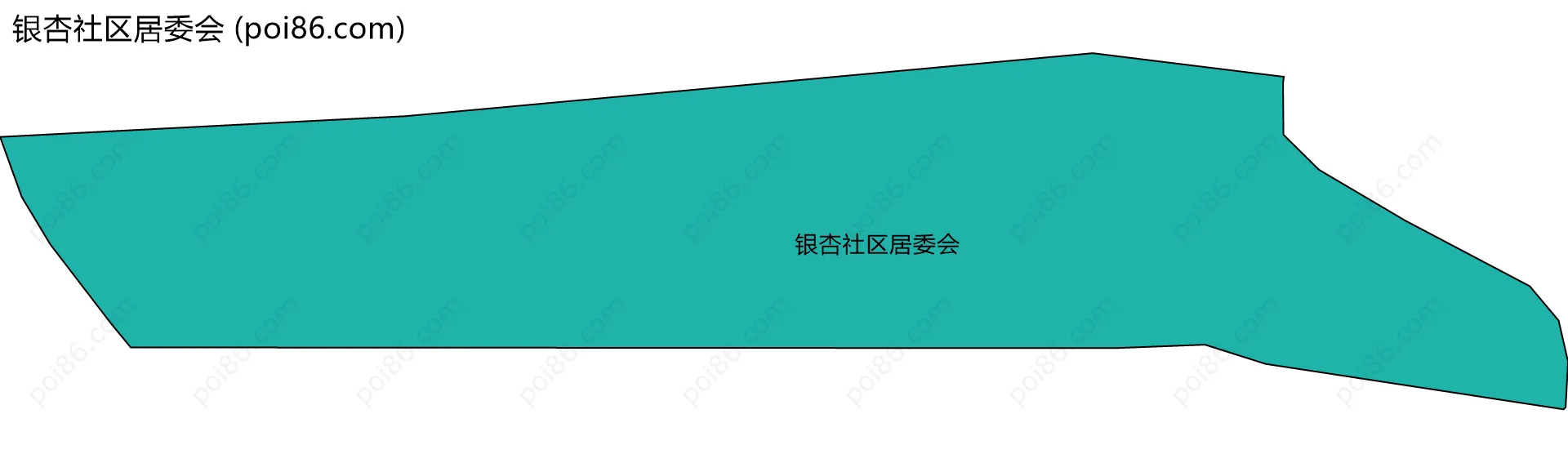 银杏社区居委会边界地图