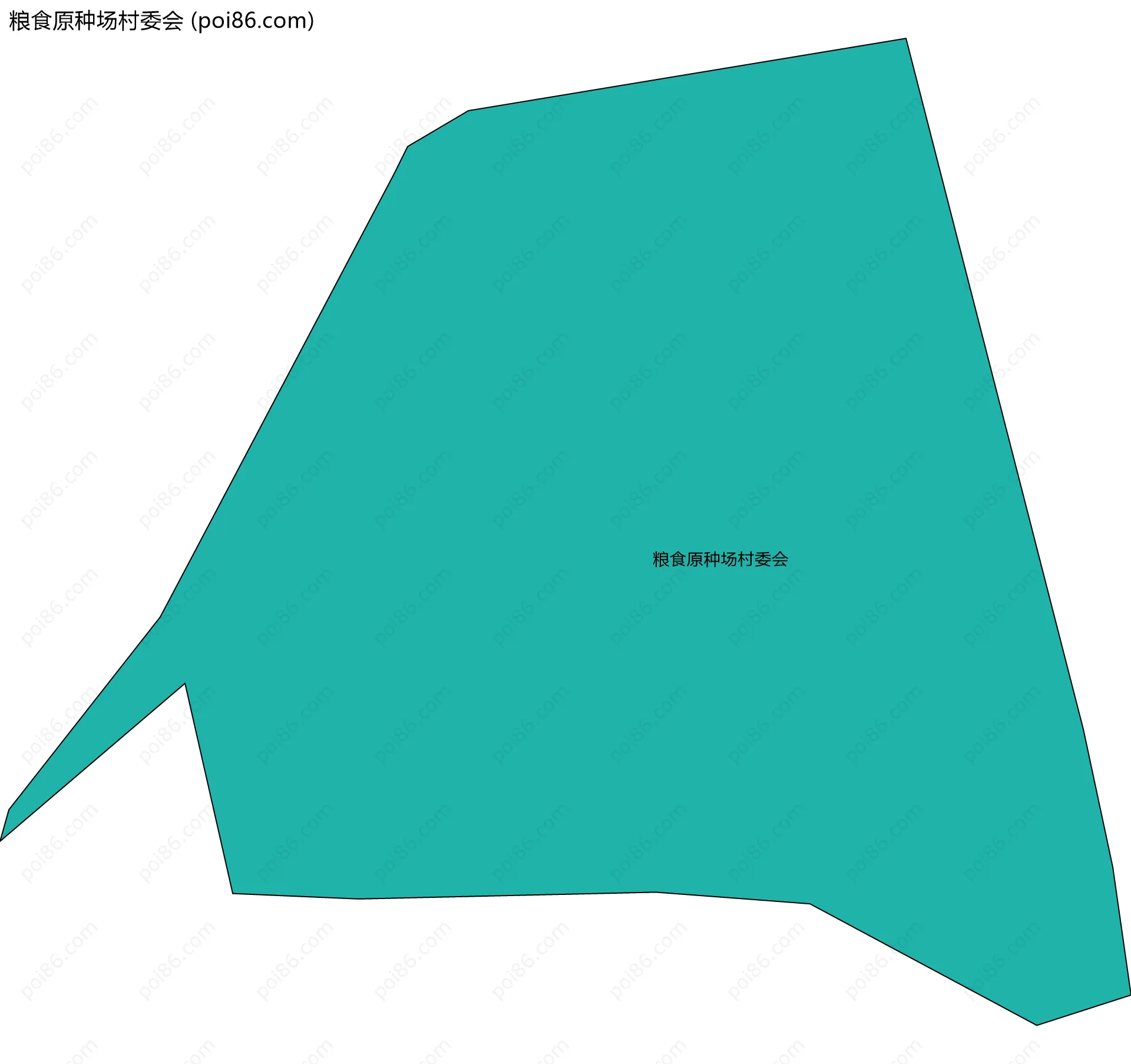 粮食原种场村委会边界地图