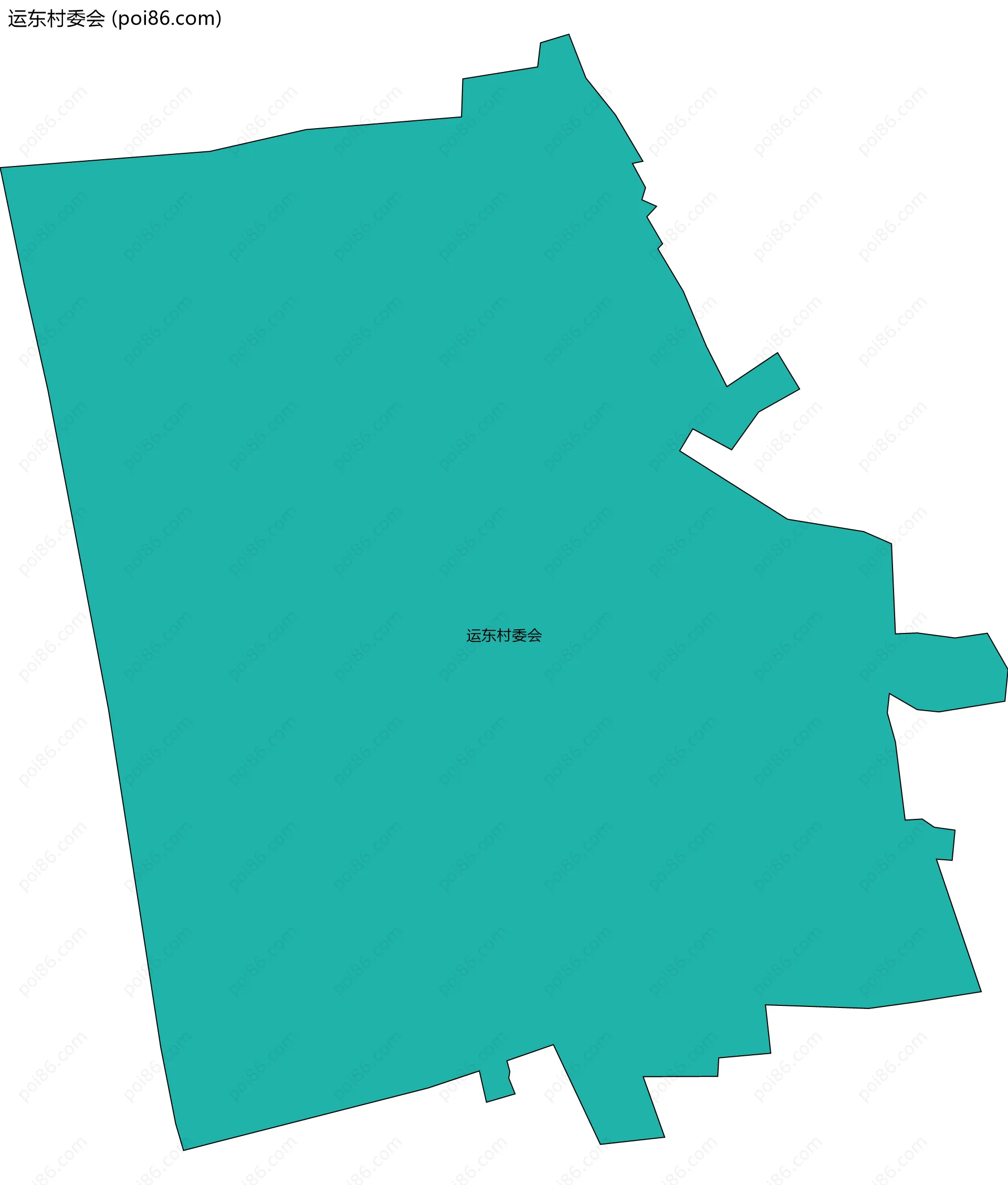 运东村委会边界地图