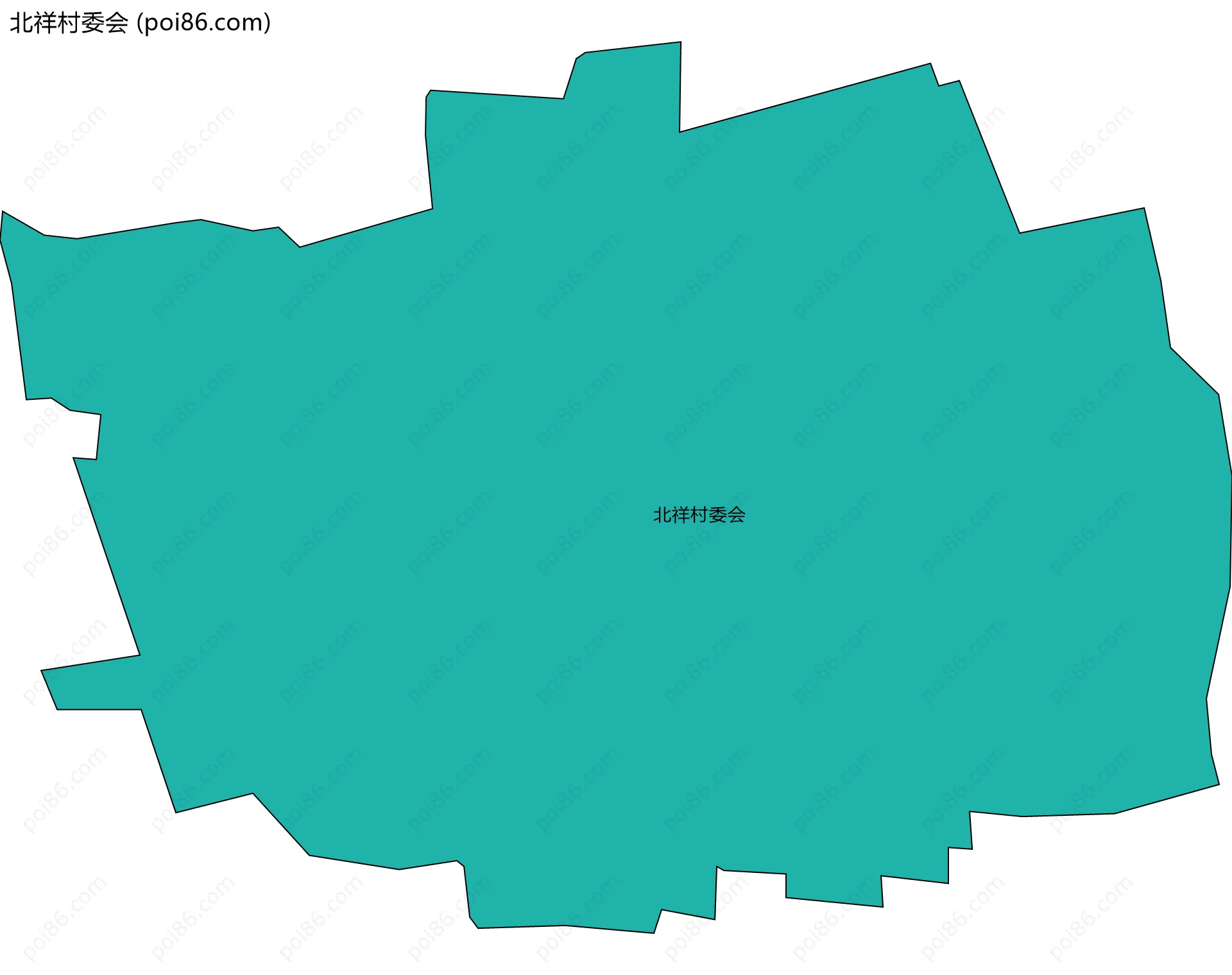北祥村委会边界地图