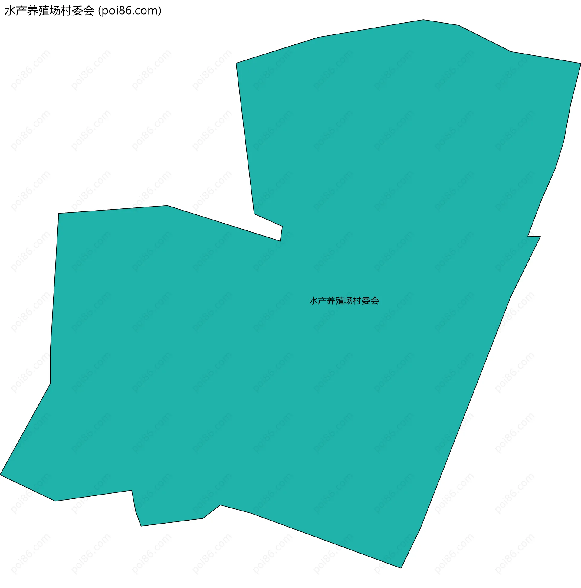 水产养殖场村委会边界地图