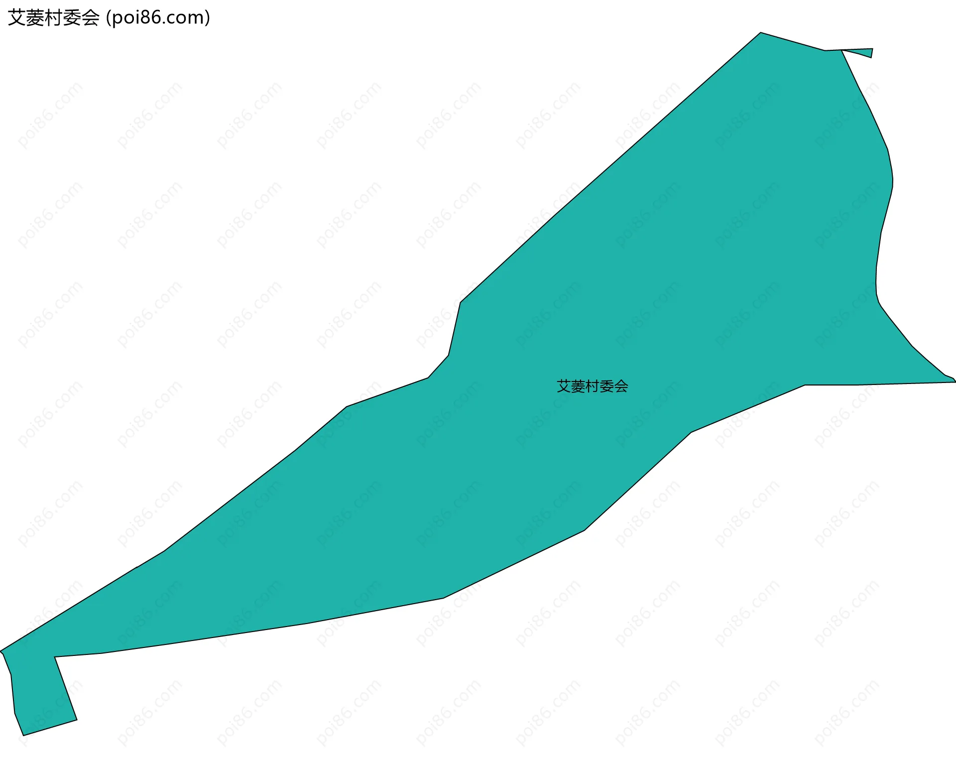 艾菱村委会边界地图