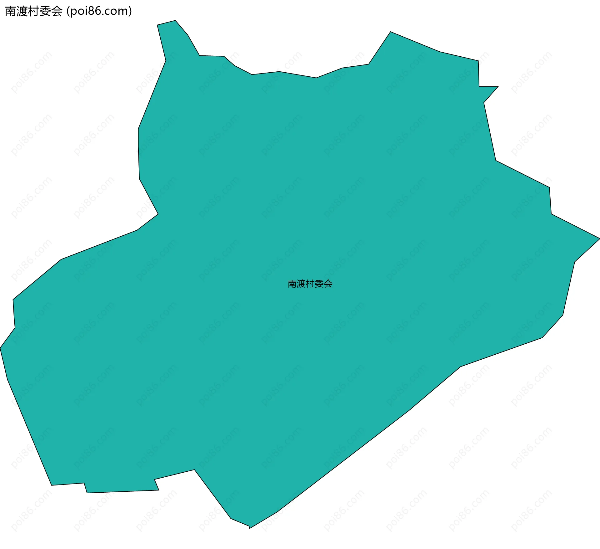 南渡村委会边界地图