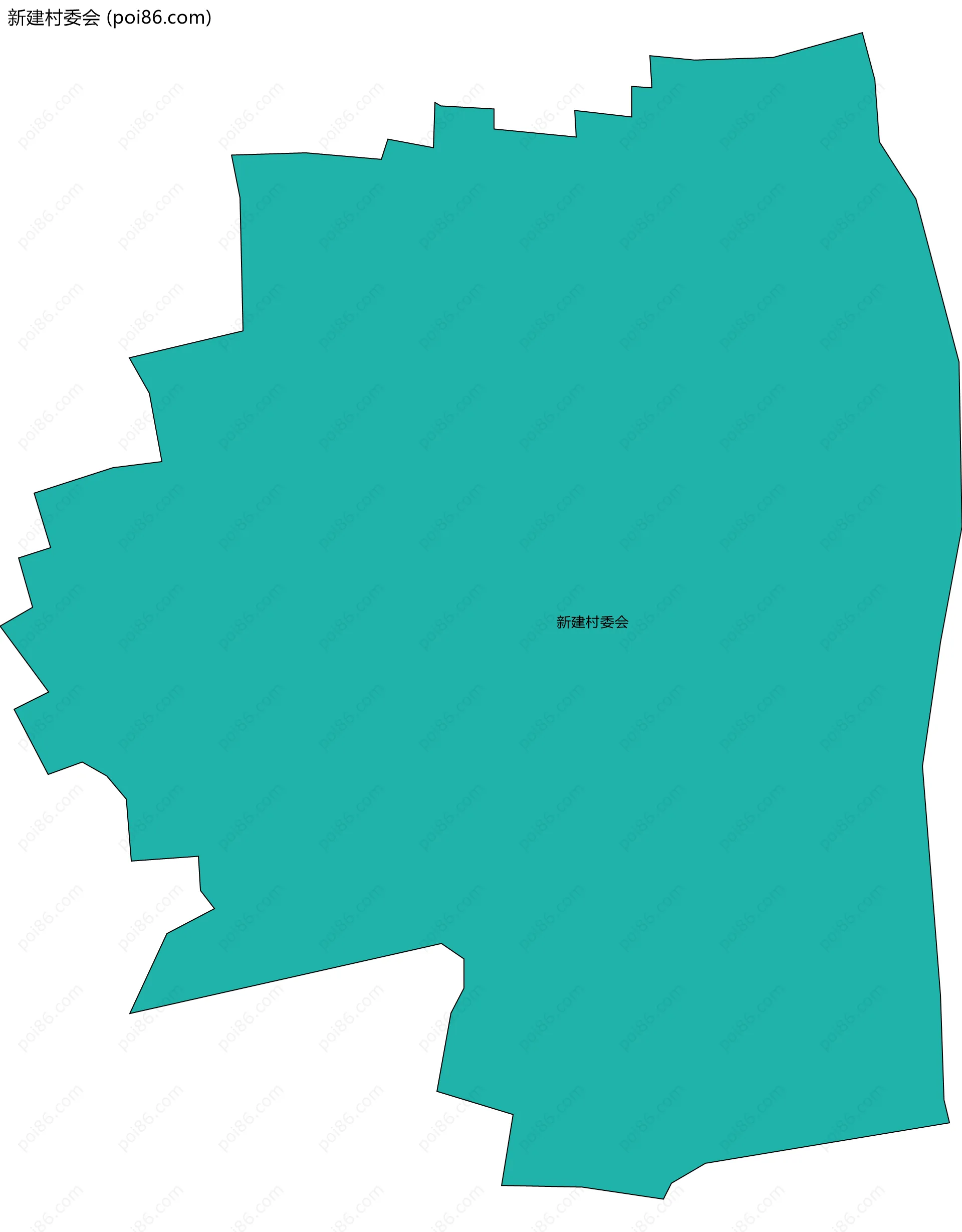 新建村委会边界地图