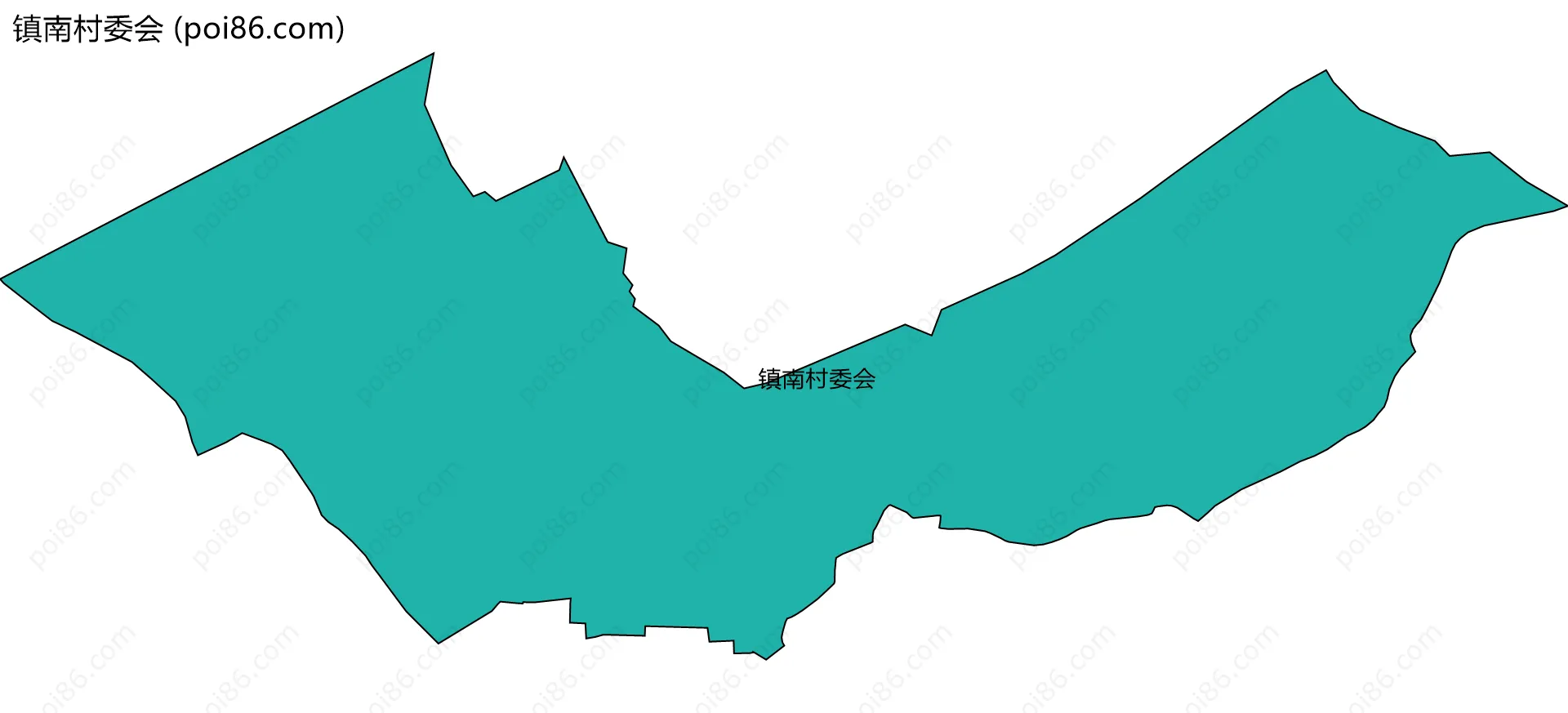 镇南村委会边界地图