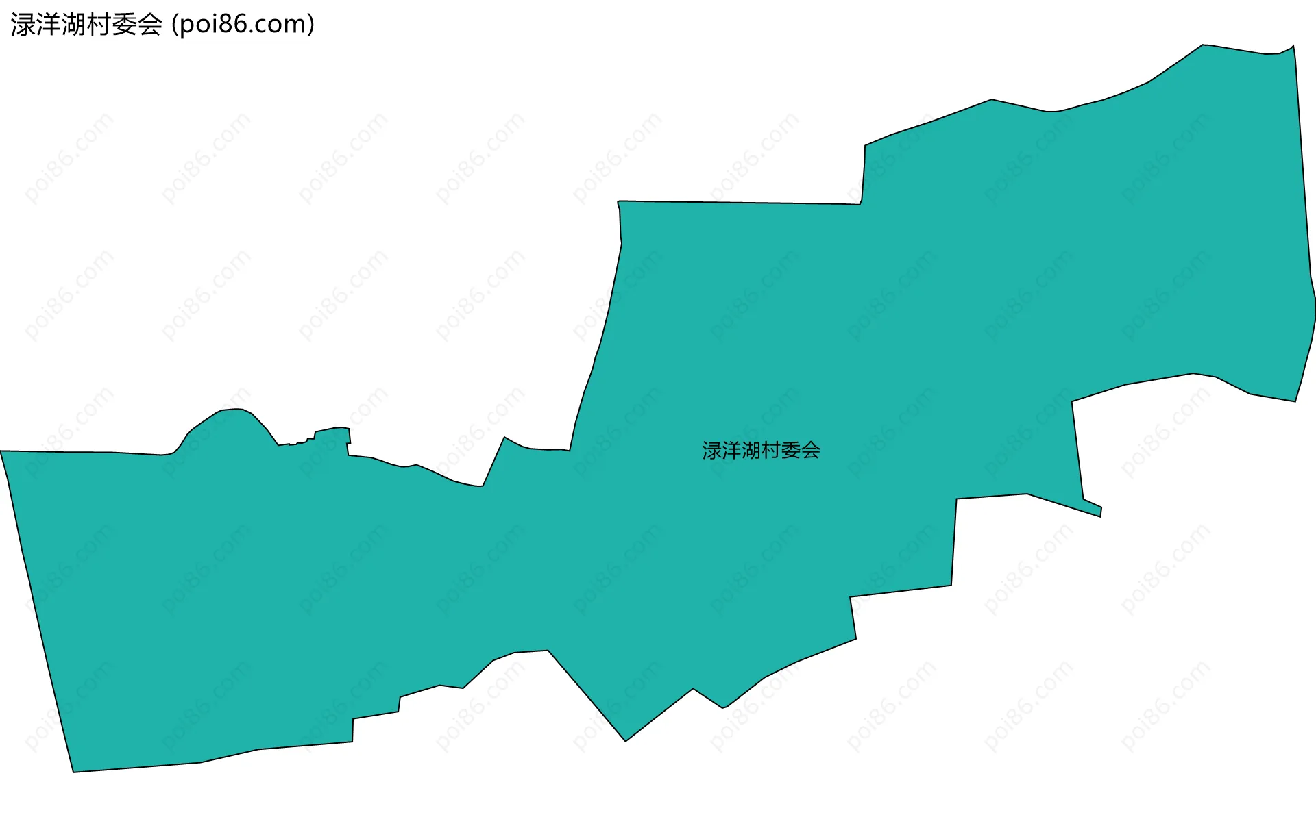 渌洋湖村委会边界地图