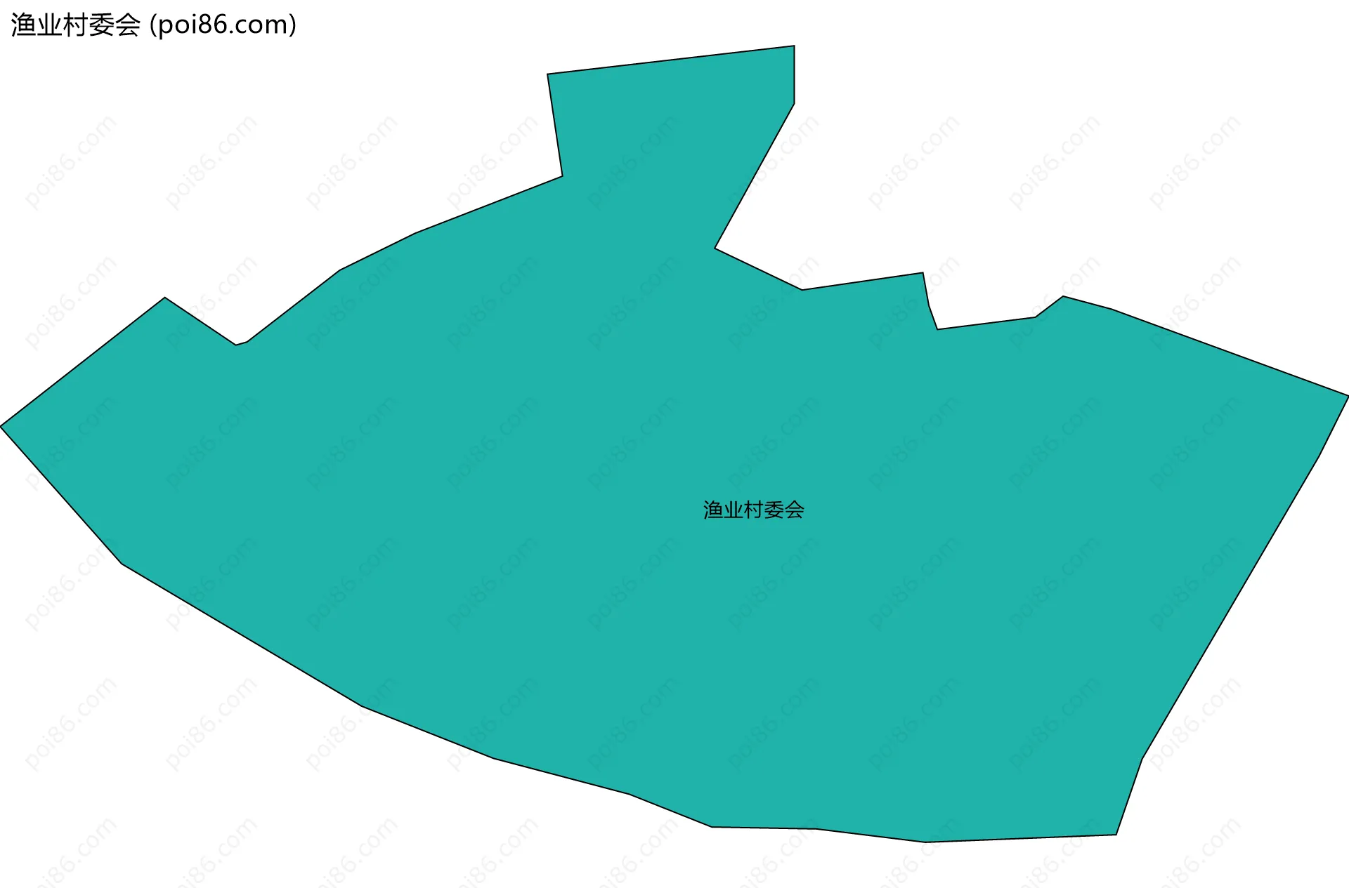 渔业村委会边界地图