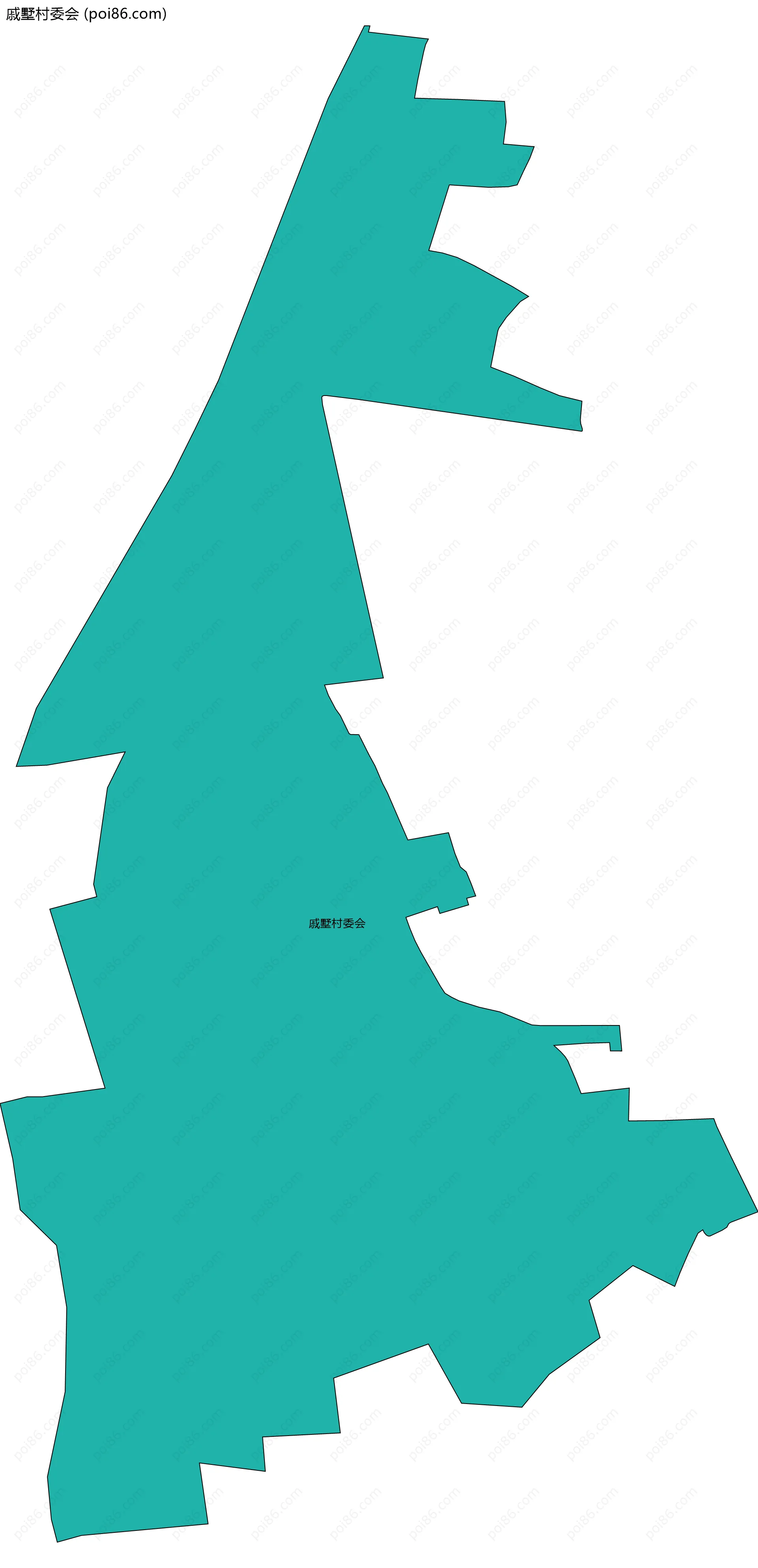 戚墅村委会边界地图