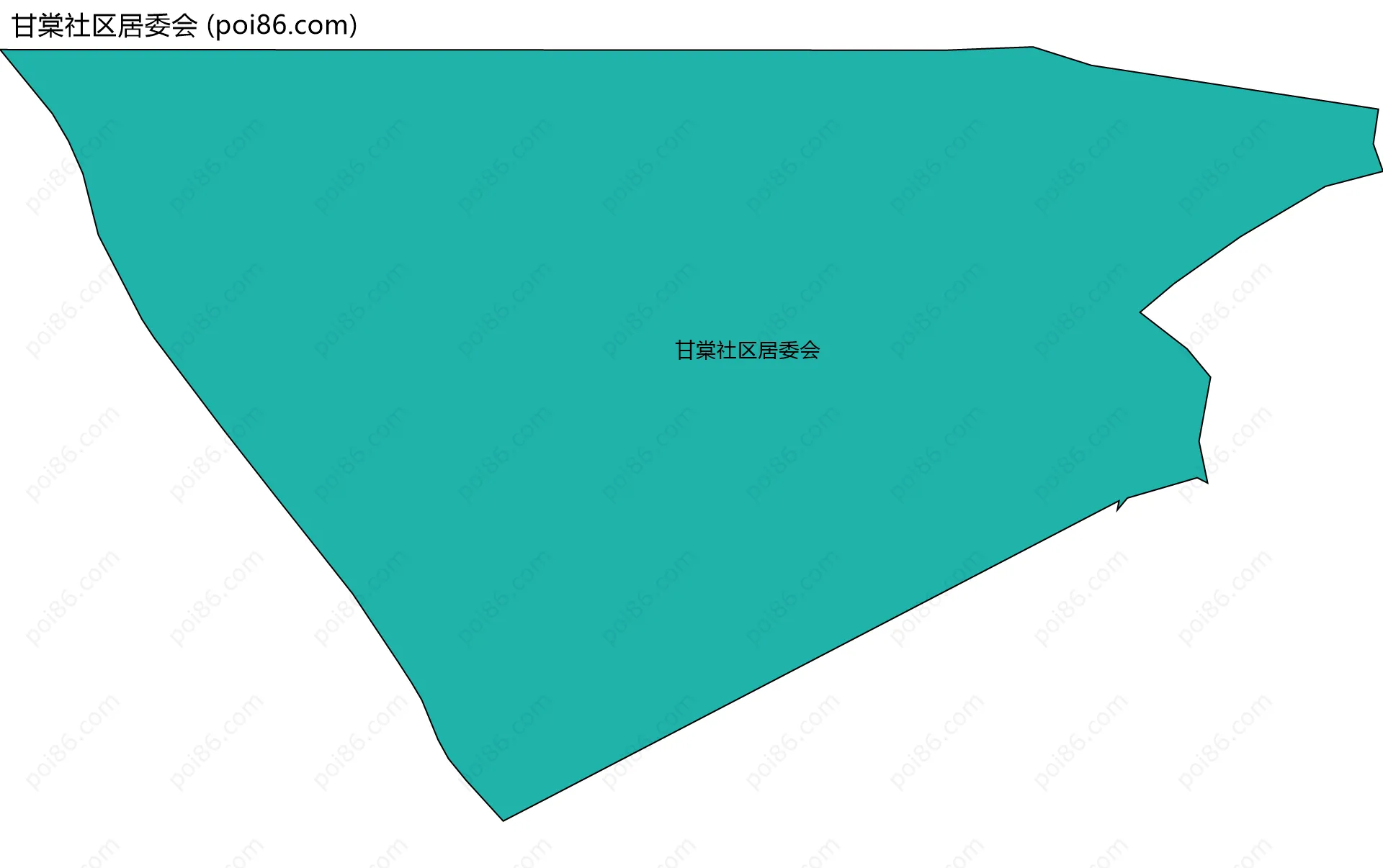 甘棠社区居委会边界地图
