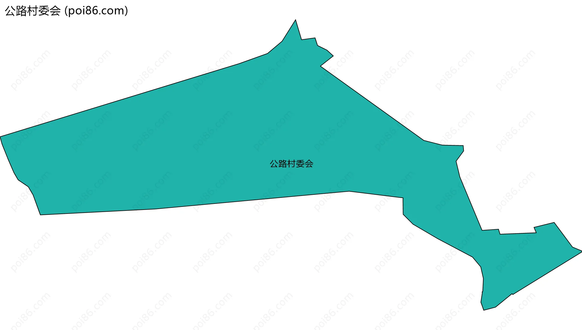 公路村委会边界地图