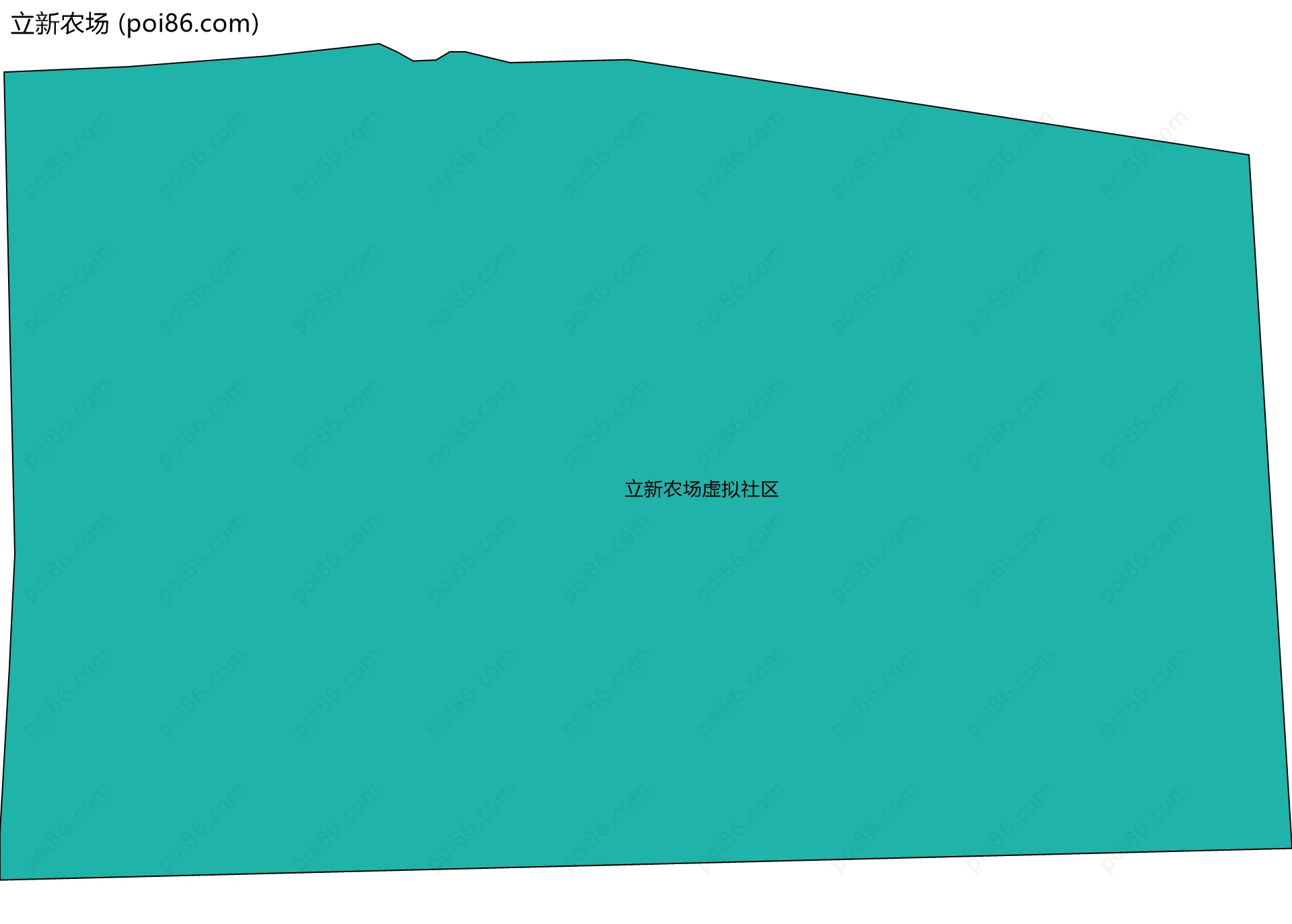 立新农场边界地图(五级行政区划)
