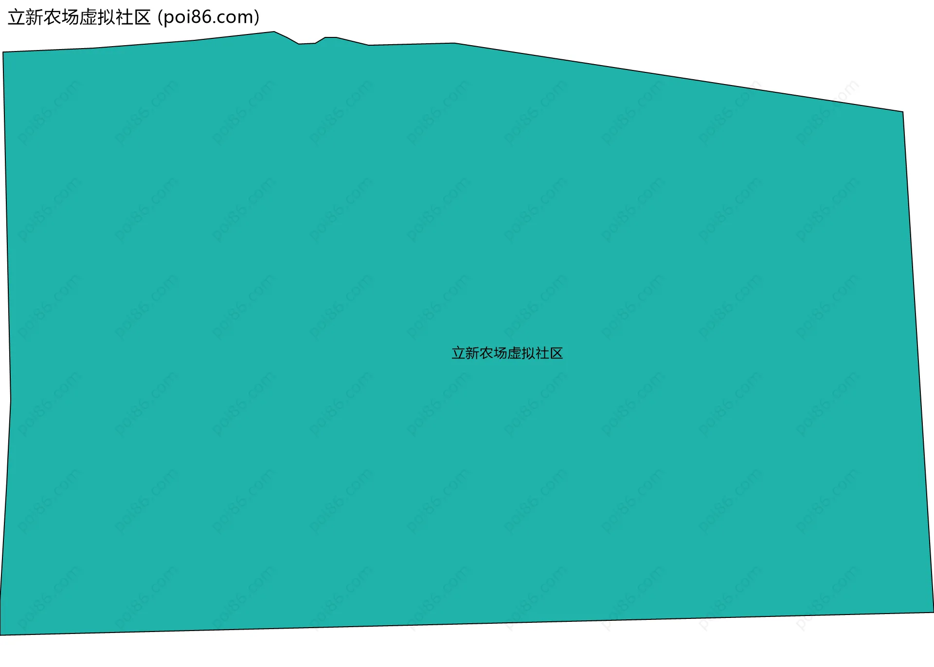 立新农场虚拟社区边界地图