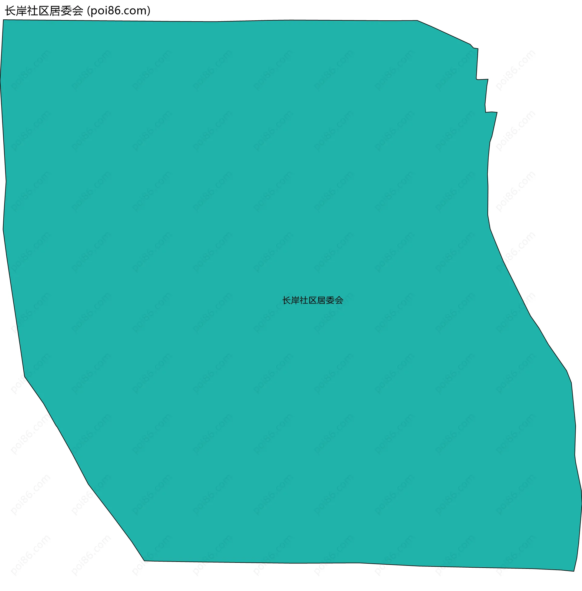 长岸社区居委会边界地图