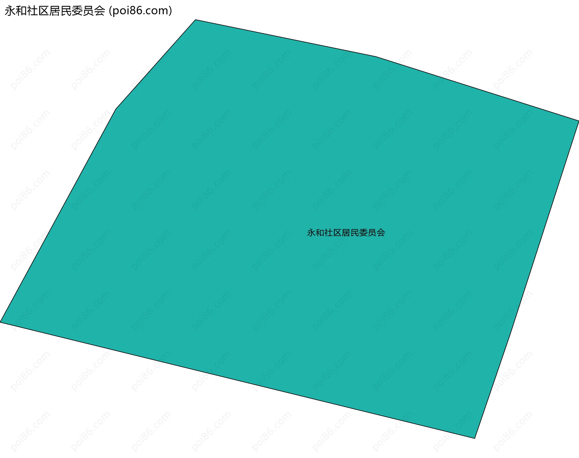 永和社区居民委员会边界地图