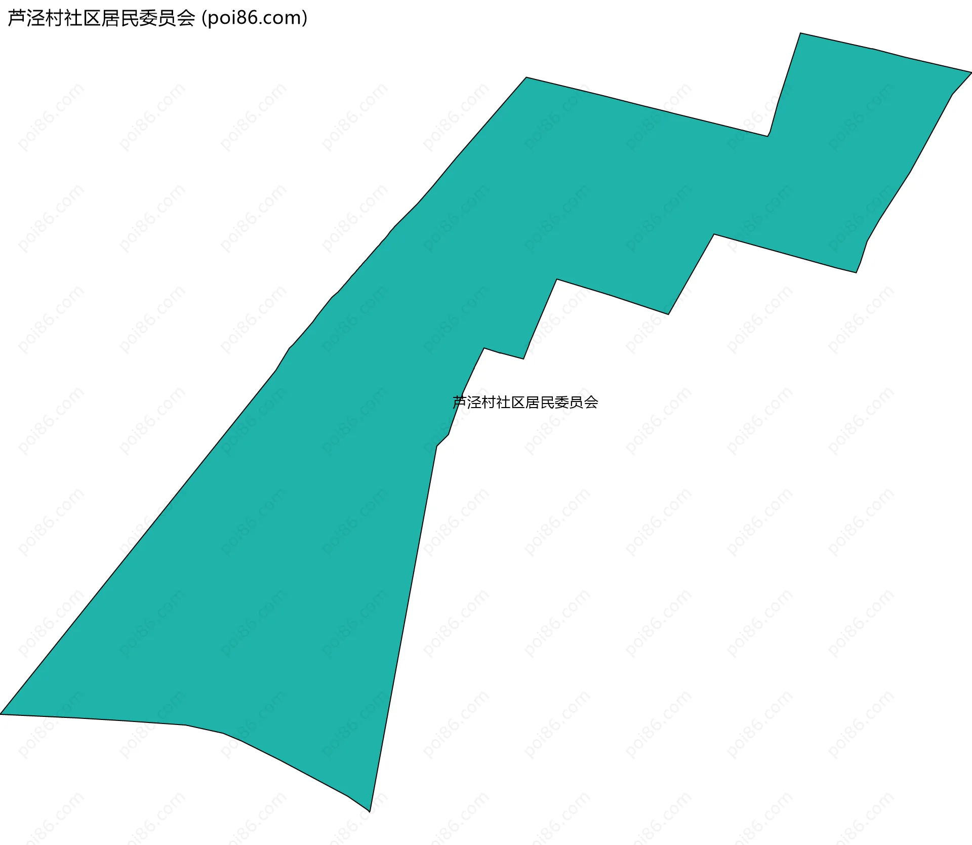 芦泾村社区居民委员会边界地图