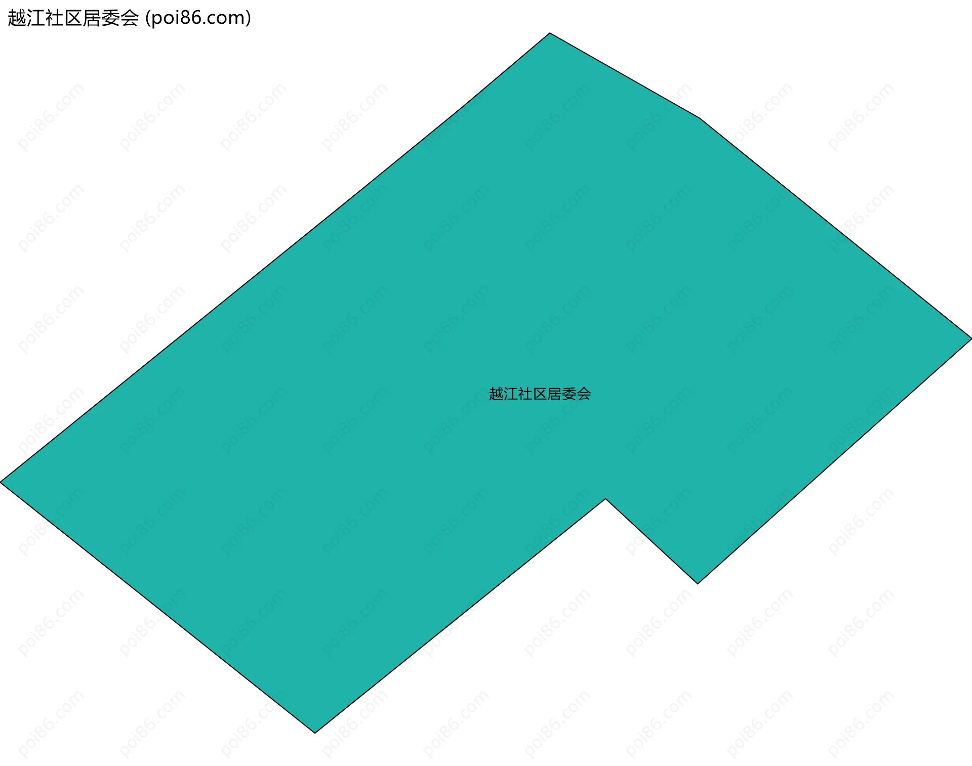 越江社区居委会边界地图