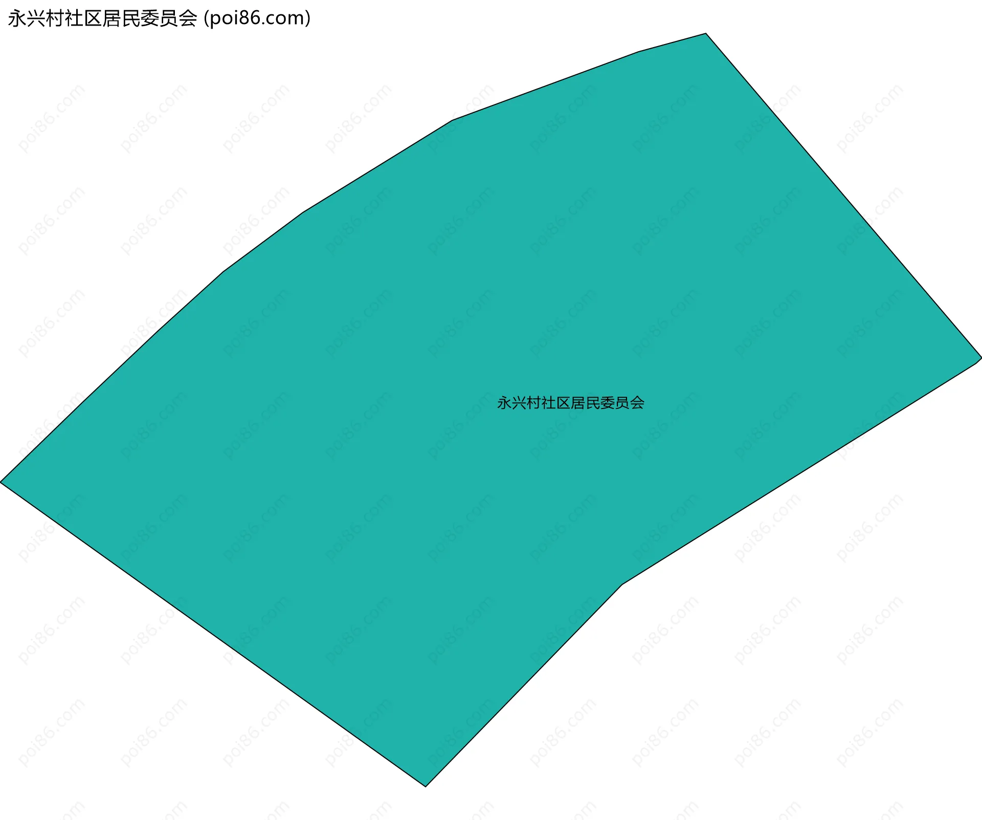 永兴村社区居民委员会边界地图