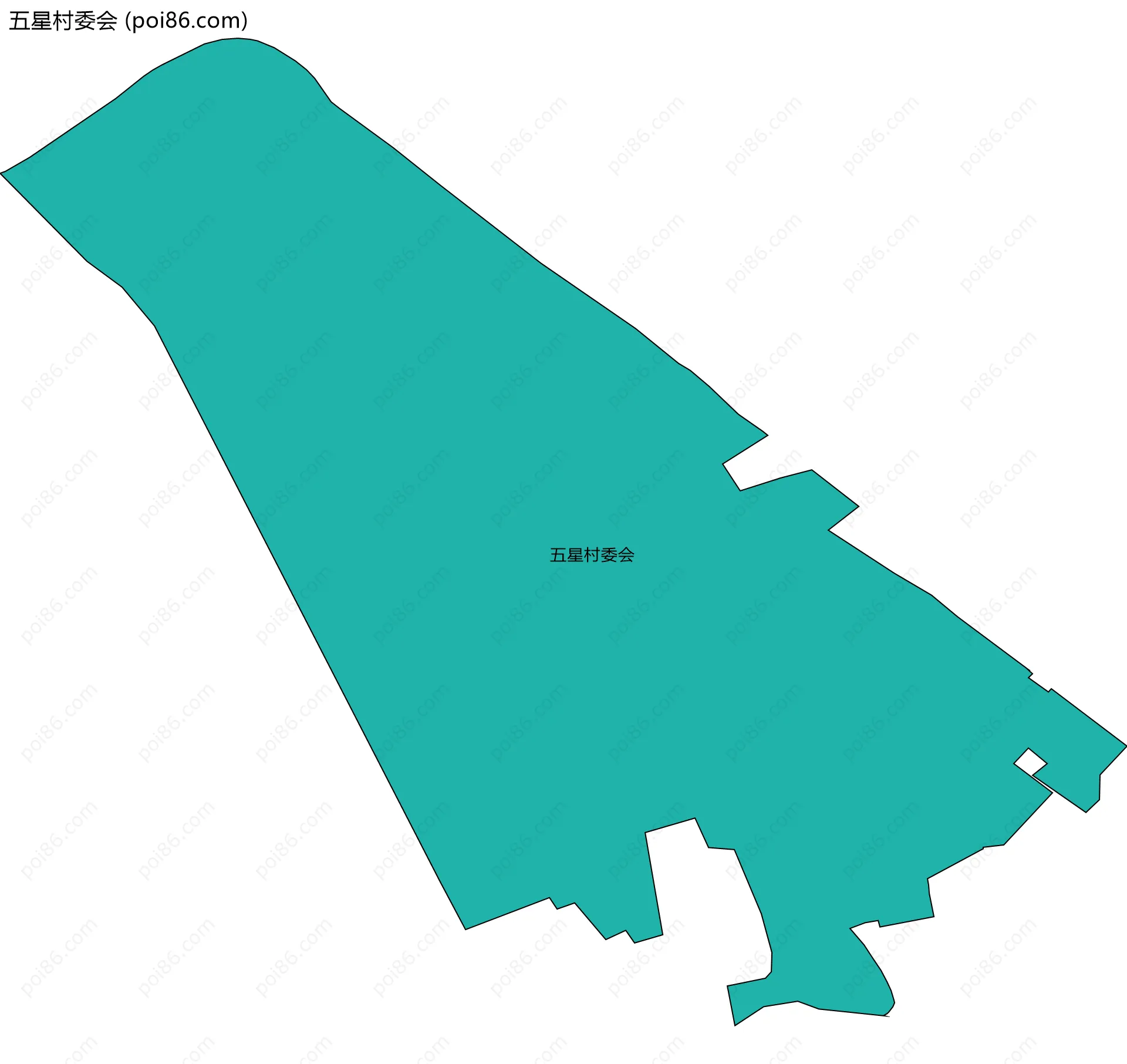 五星村委会边界地图