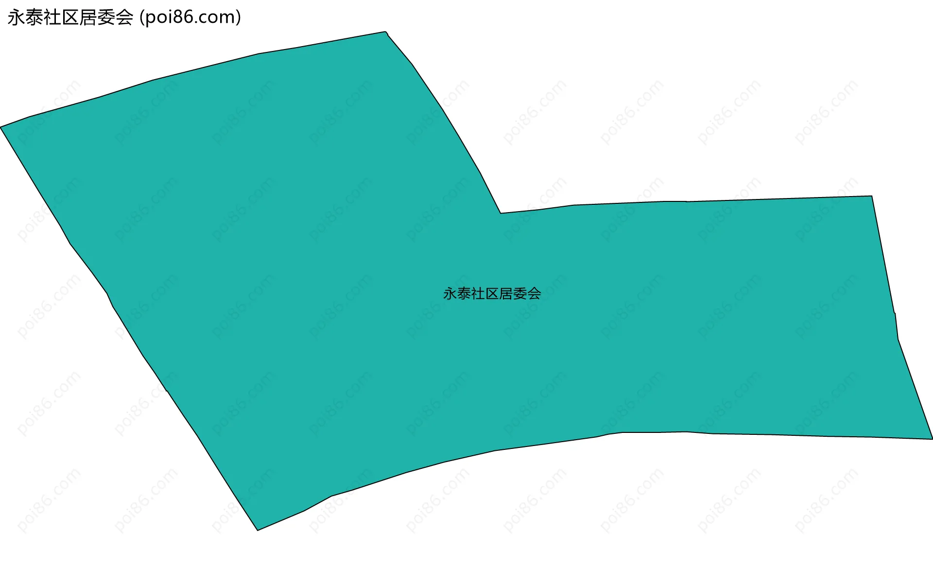 永泰社区居委会边界地图